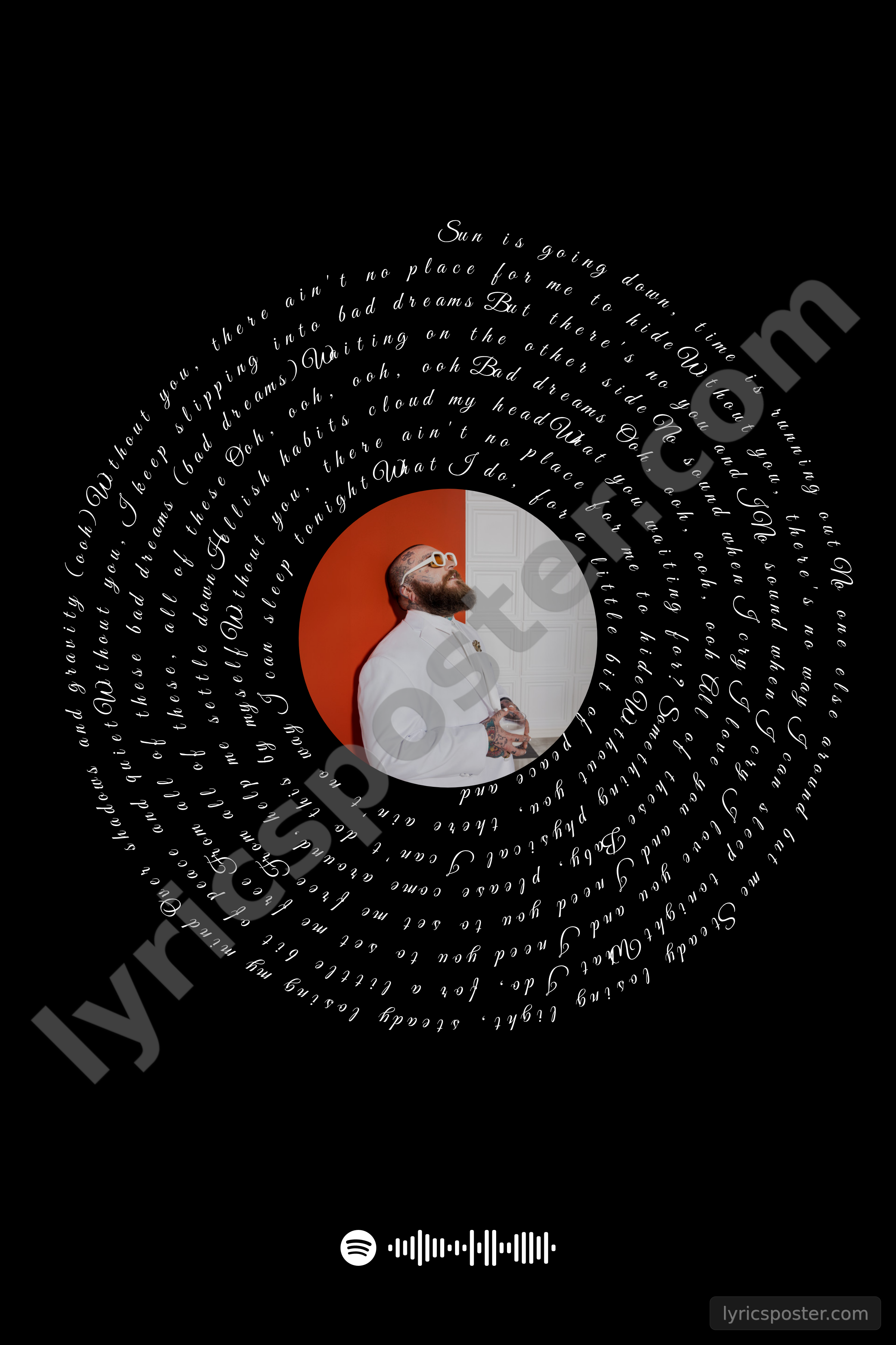 Bad Dreams Lyrics Poster
