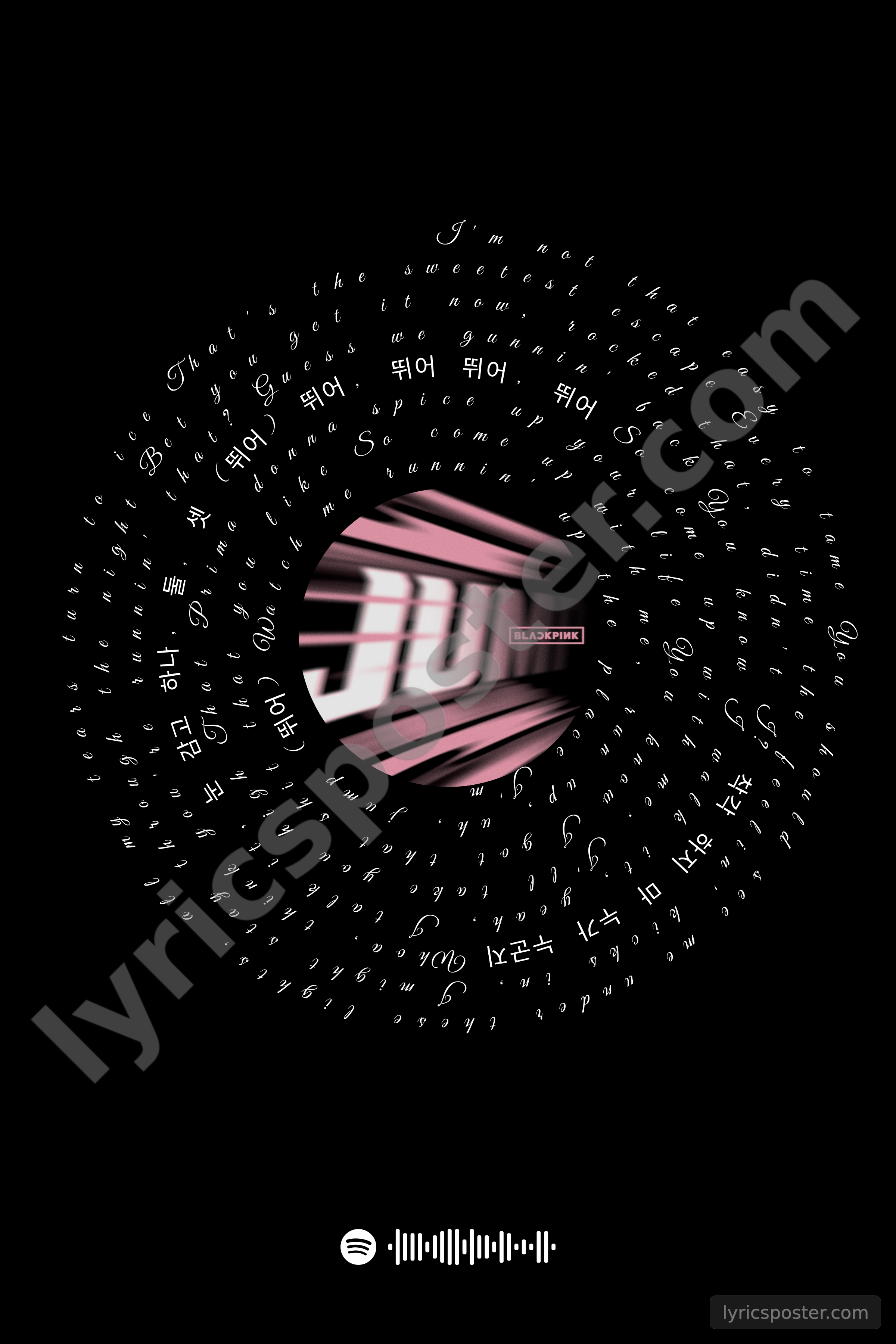 JUMP Lyrics Poster