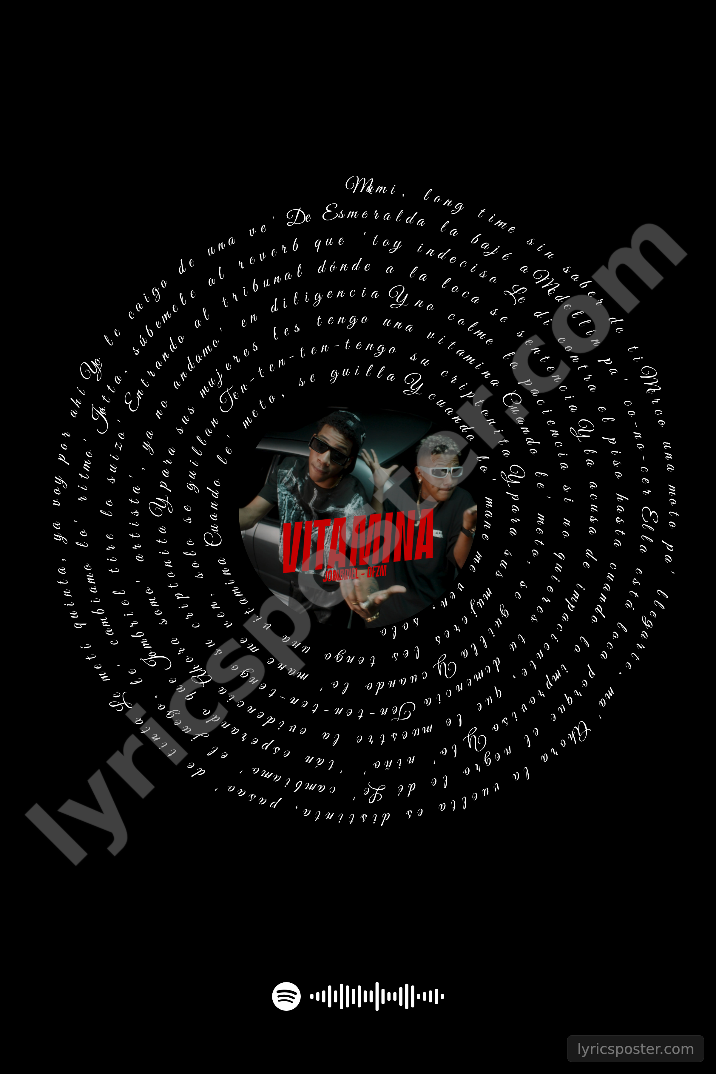 VITAMINA Lyrics Poster