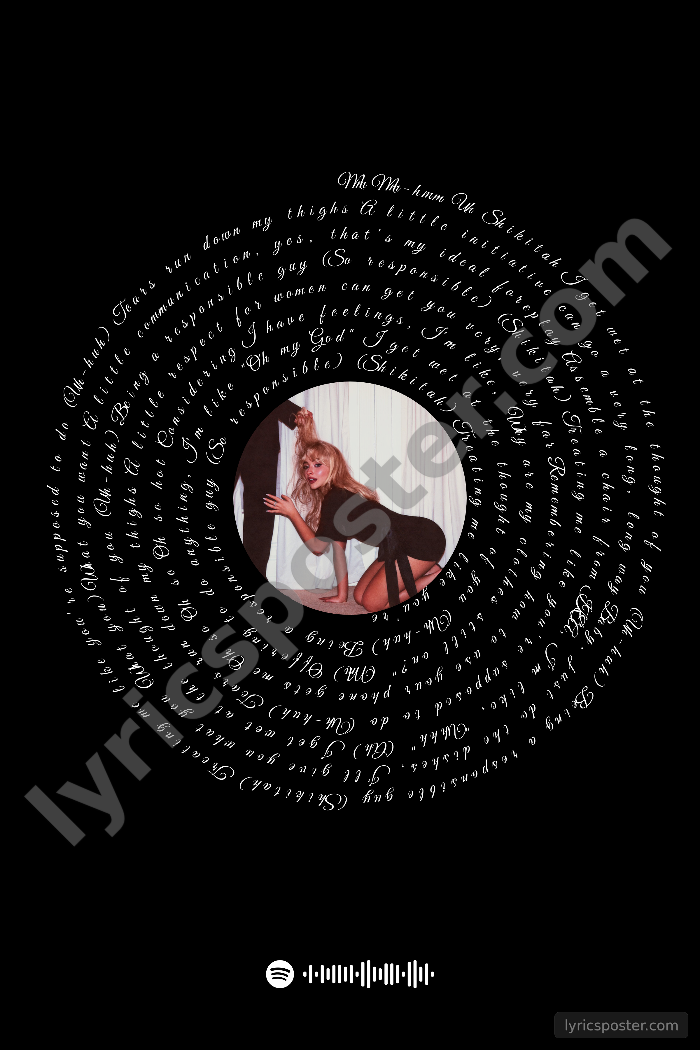 Tears Lyrics Poster