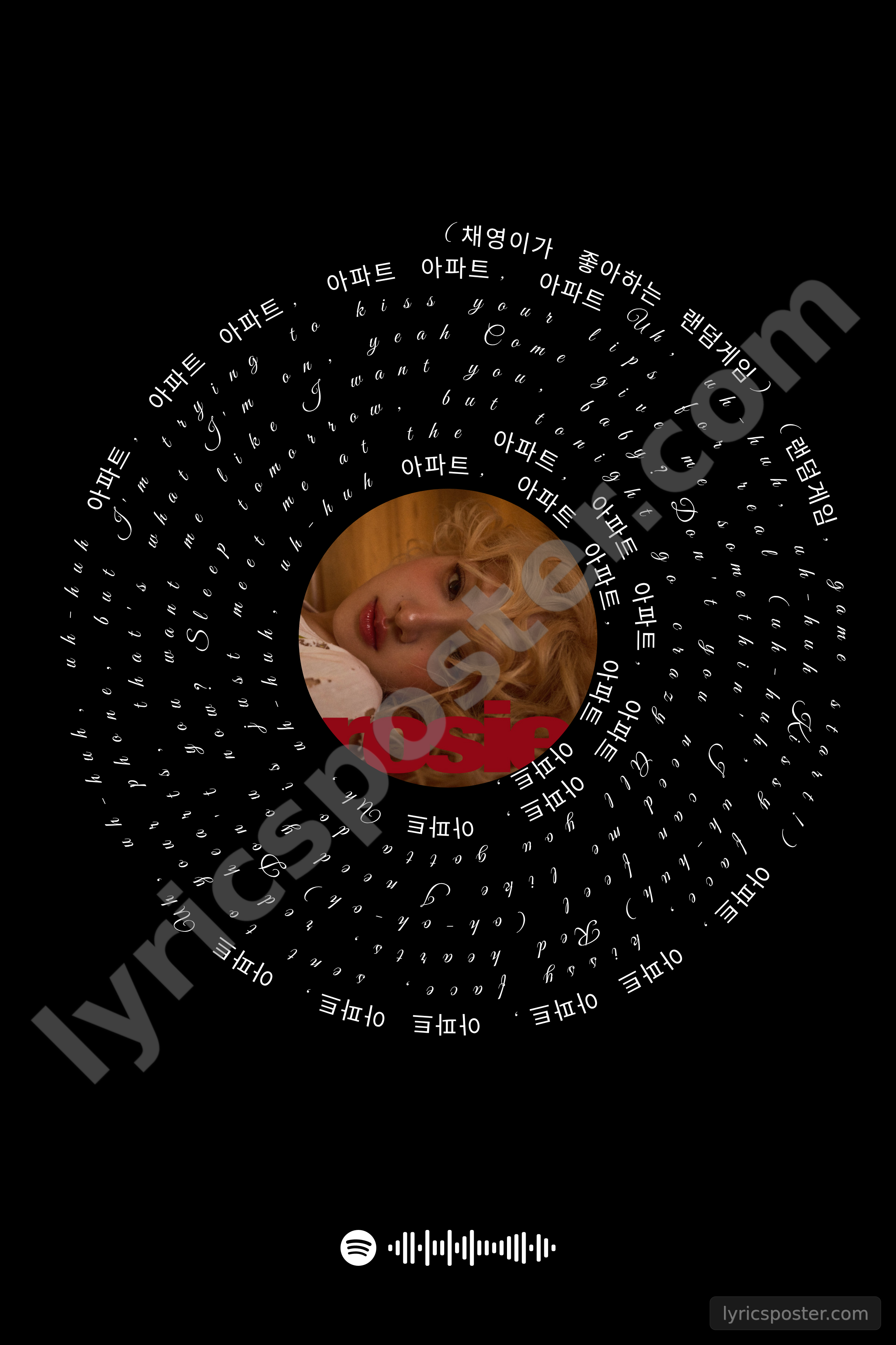 APT. Lyrics Poster