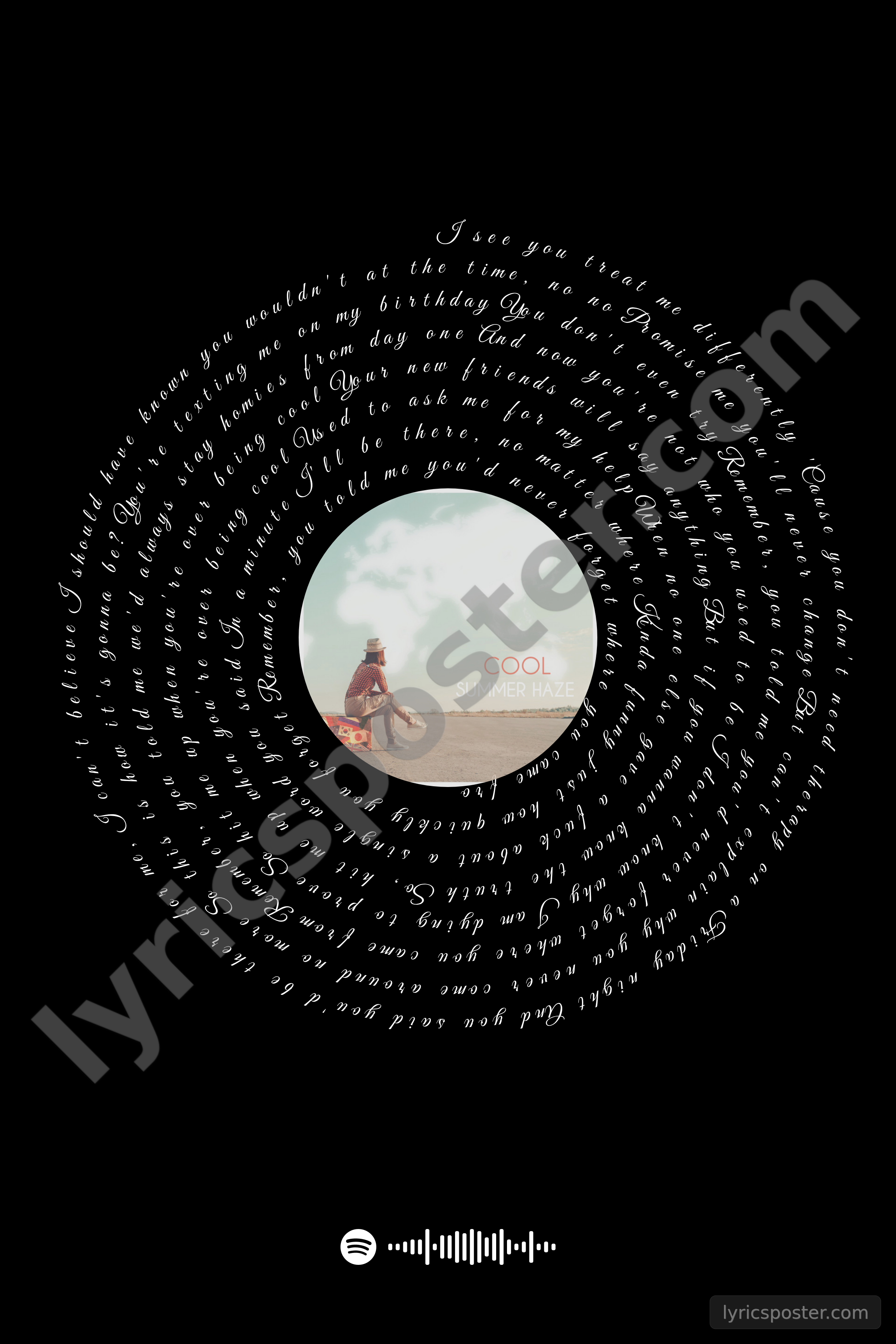 Cool Lyrics Poster