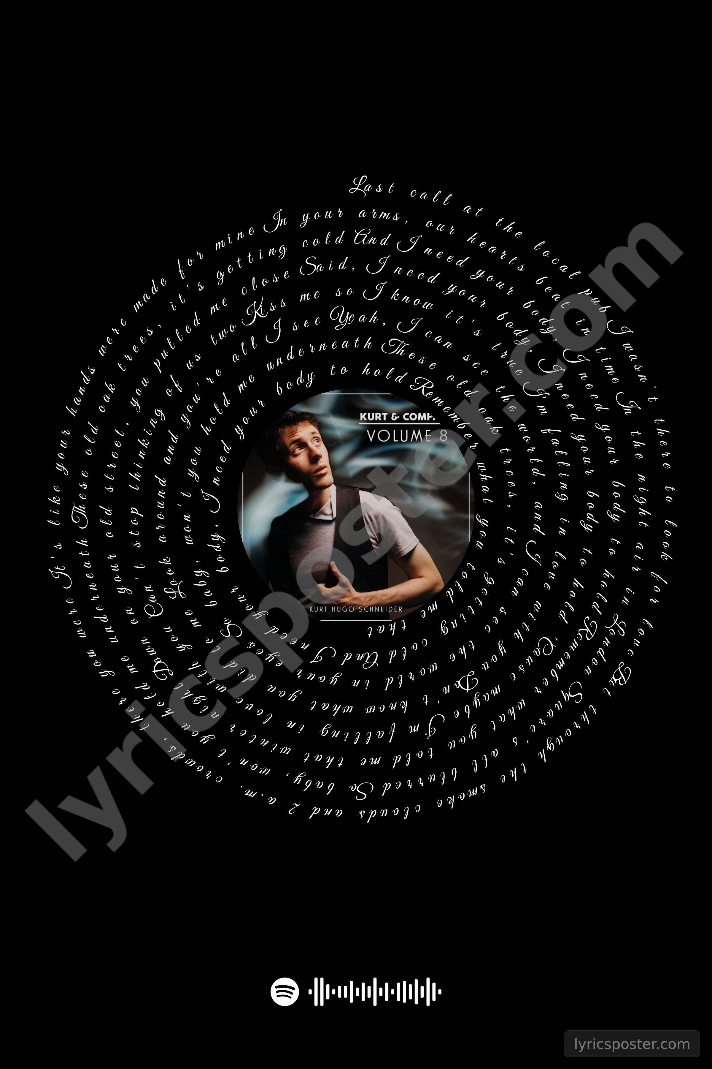 Falling In Love Lyrics Poster