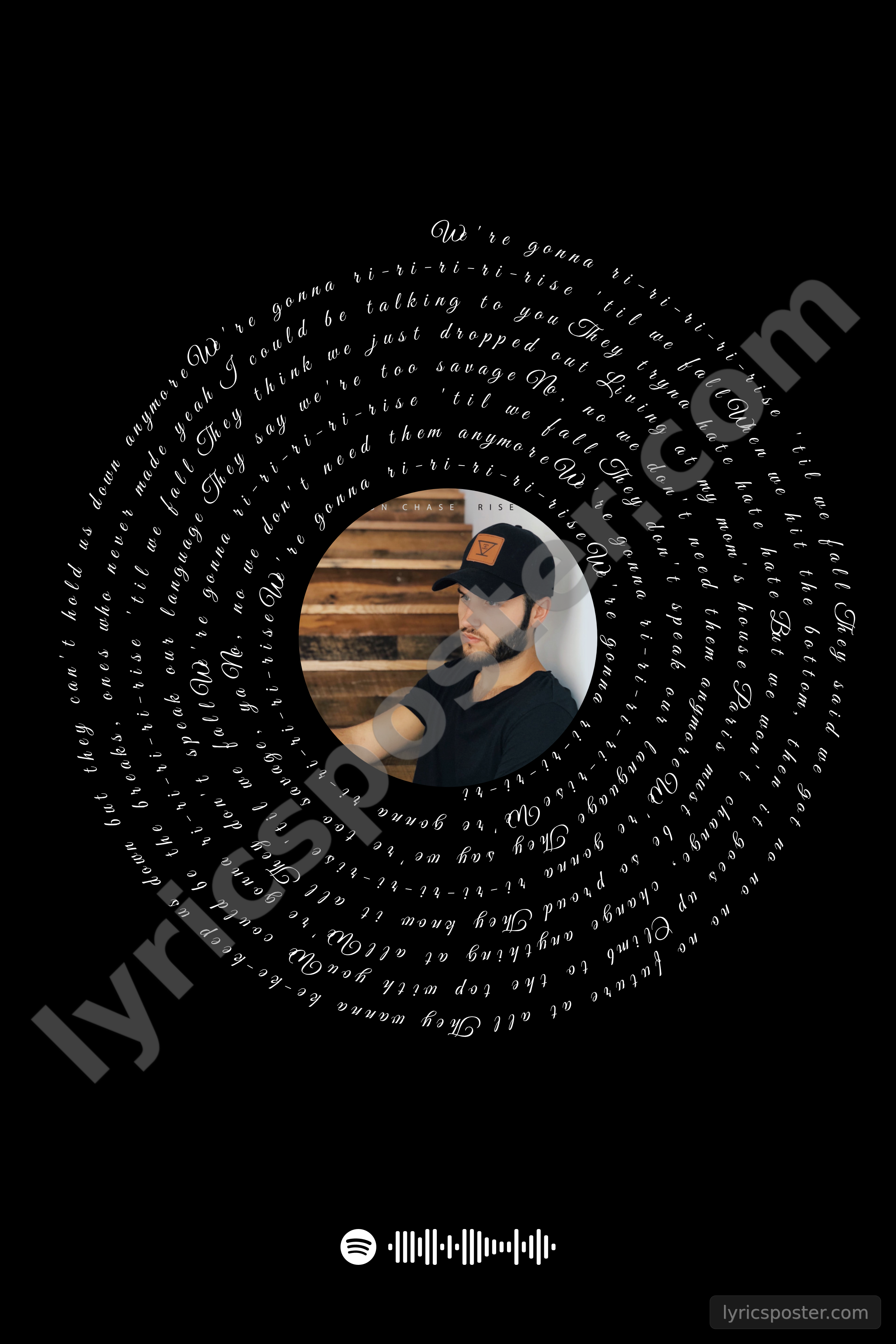 Rise Lyrics Poster