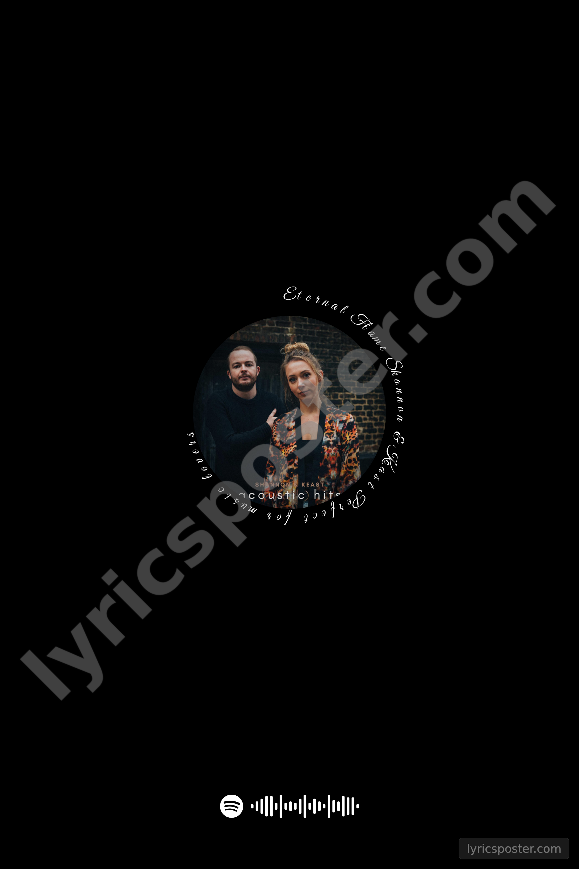 Eternal Flame Lyrics Poster