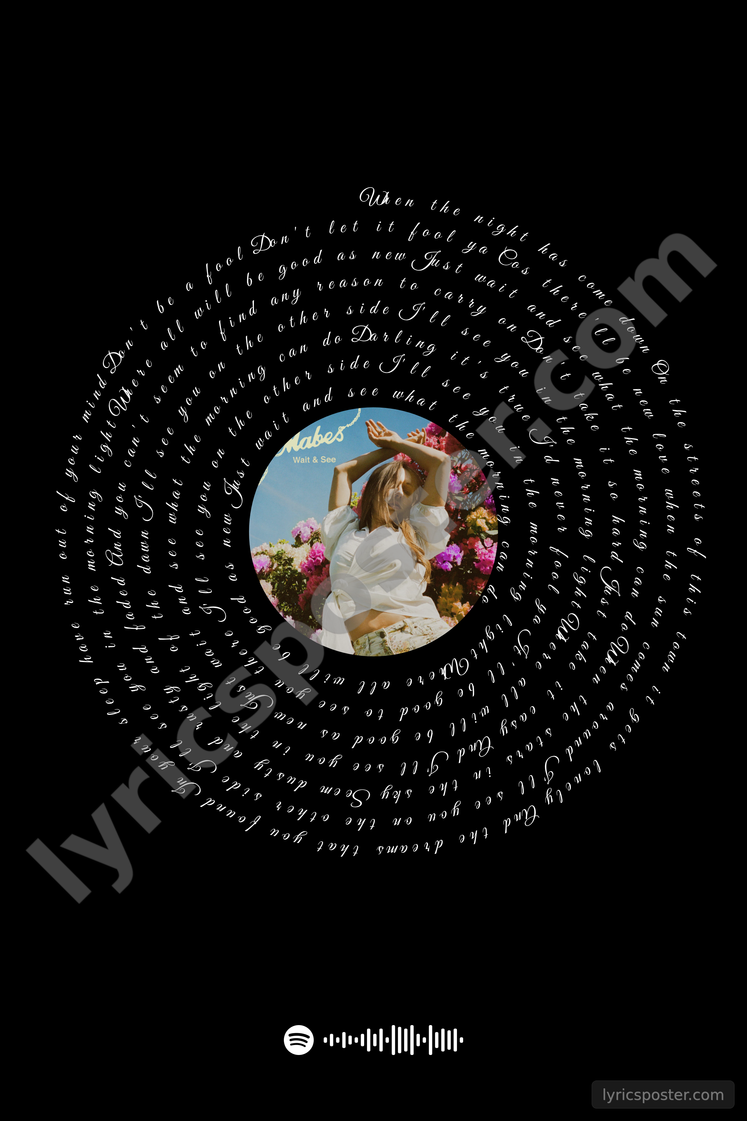 Wait & See Lyrics Poster