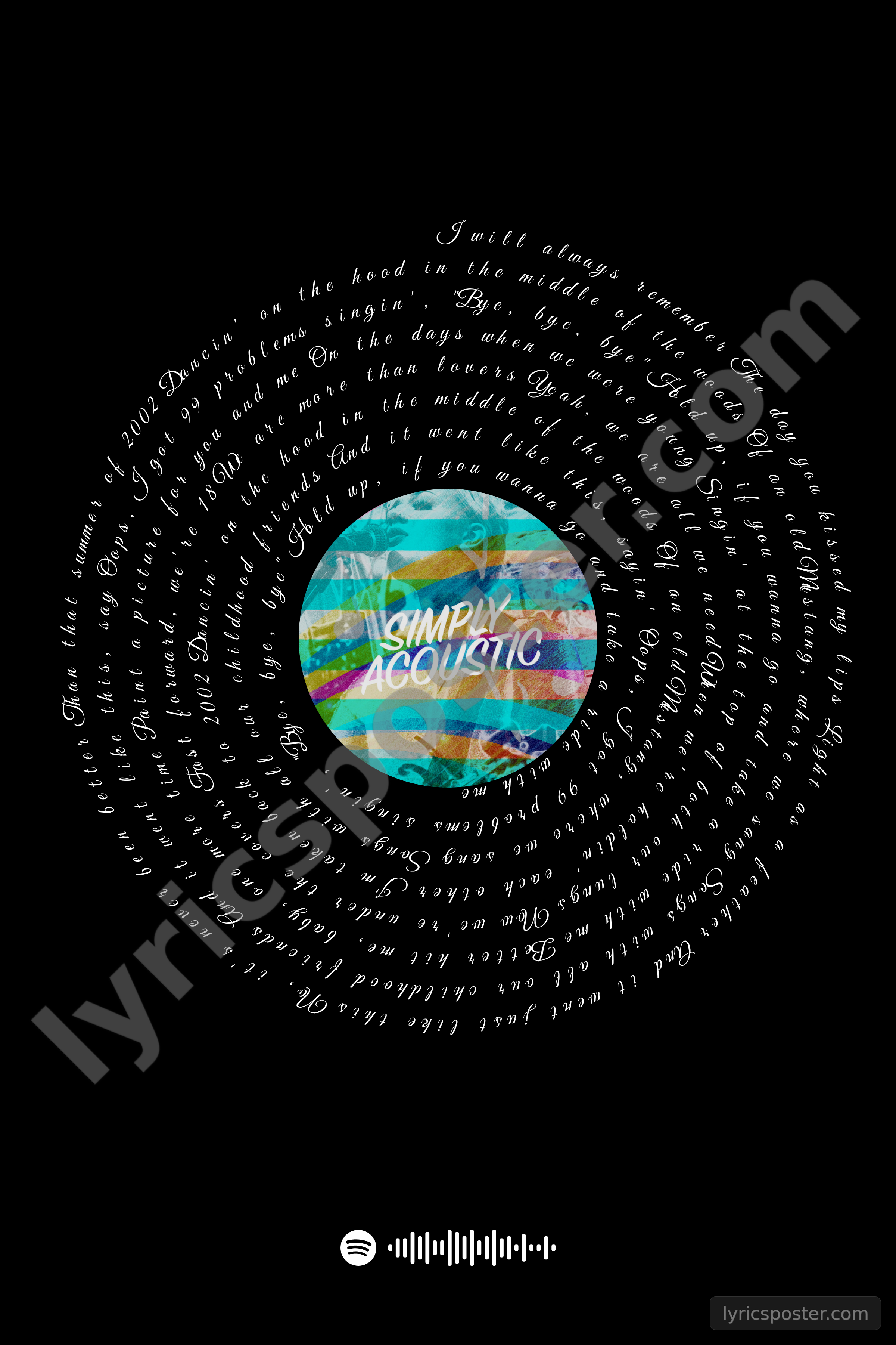 2002 - Acoustic Lyrics Poster