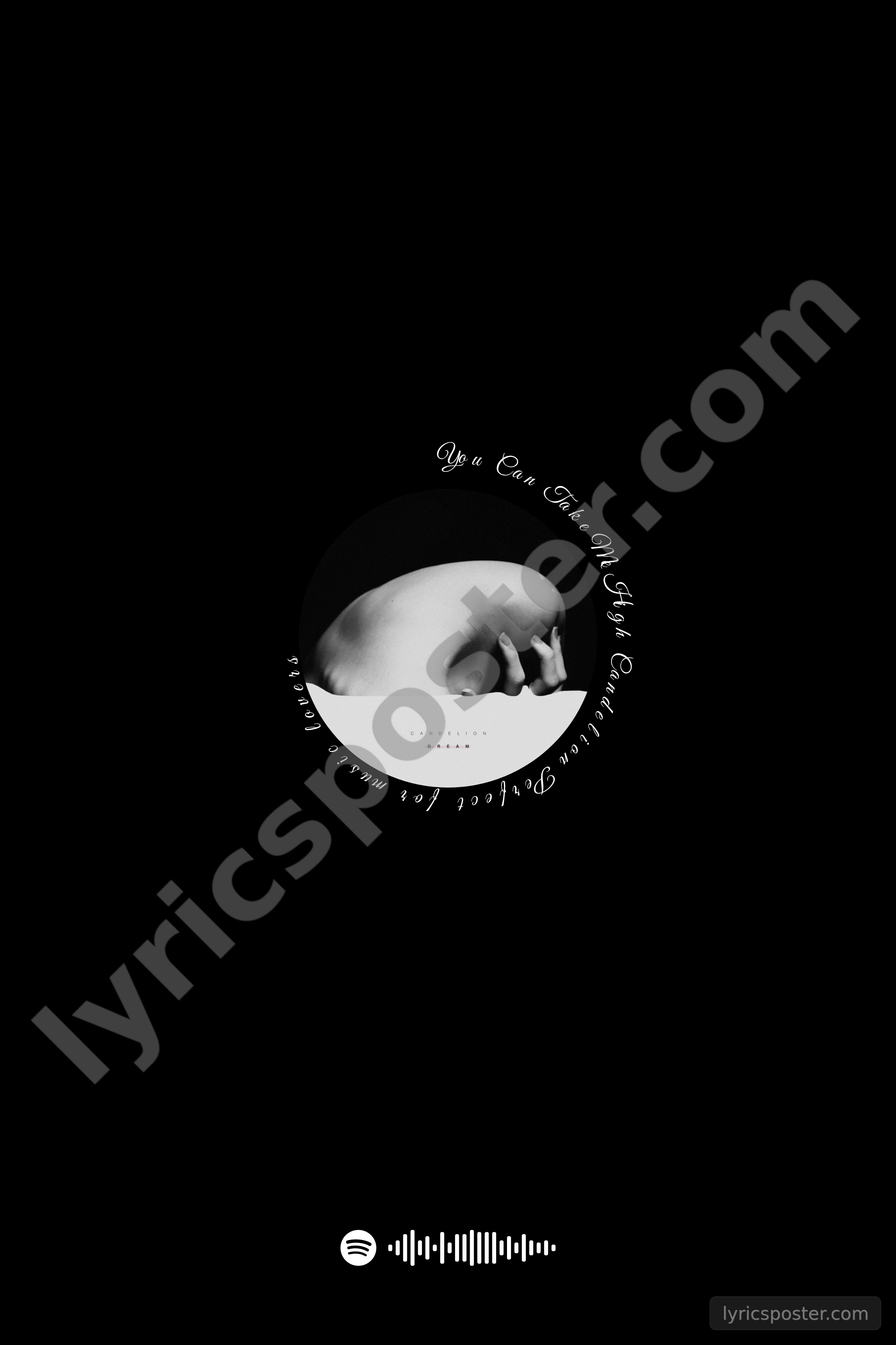 You Can Take Me High Lyrics Poster