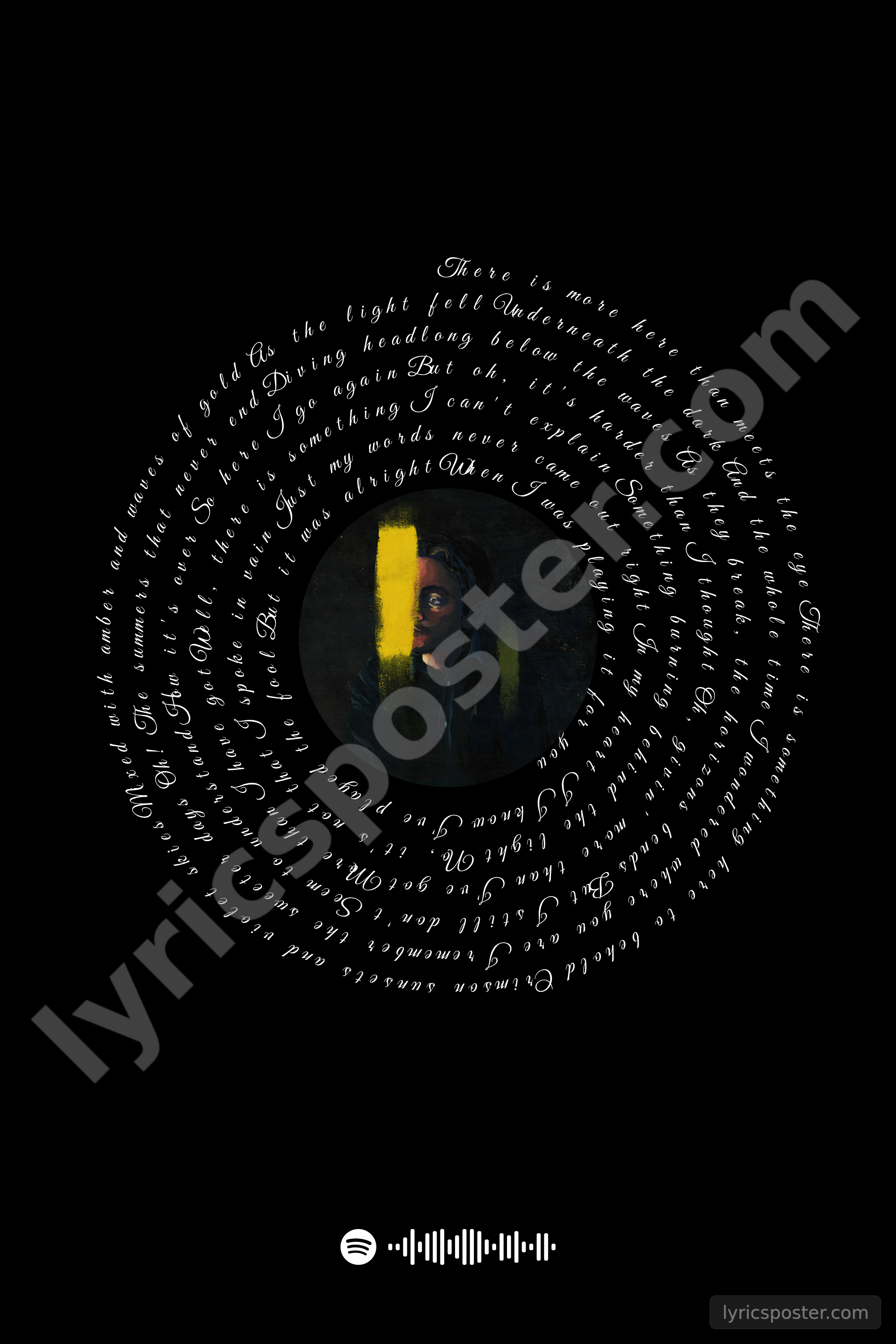 Behind the Light Lyrics Poster