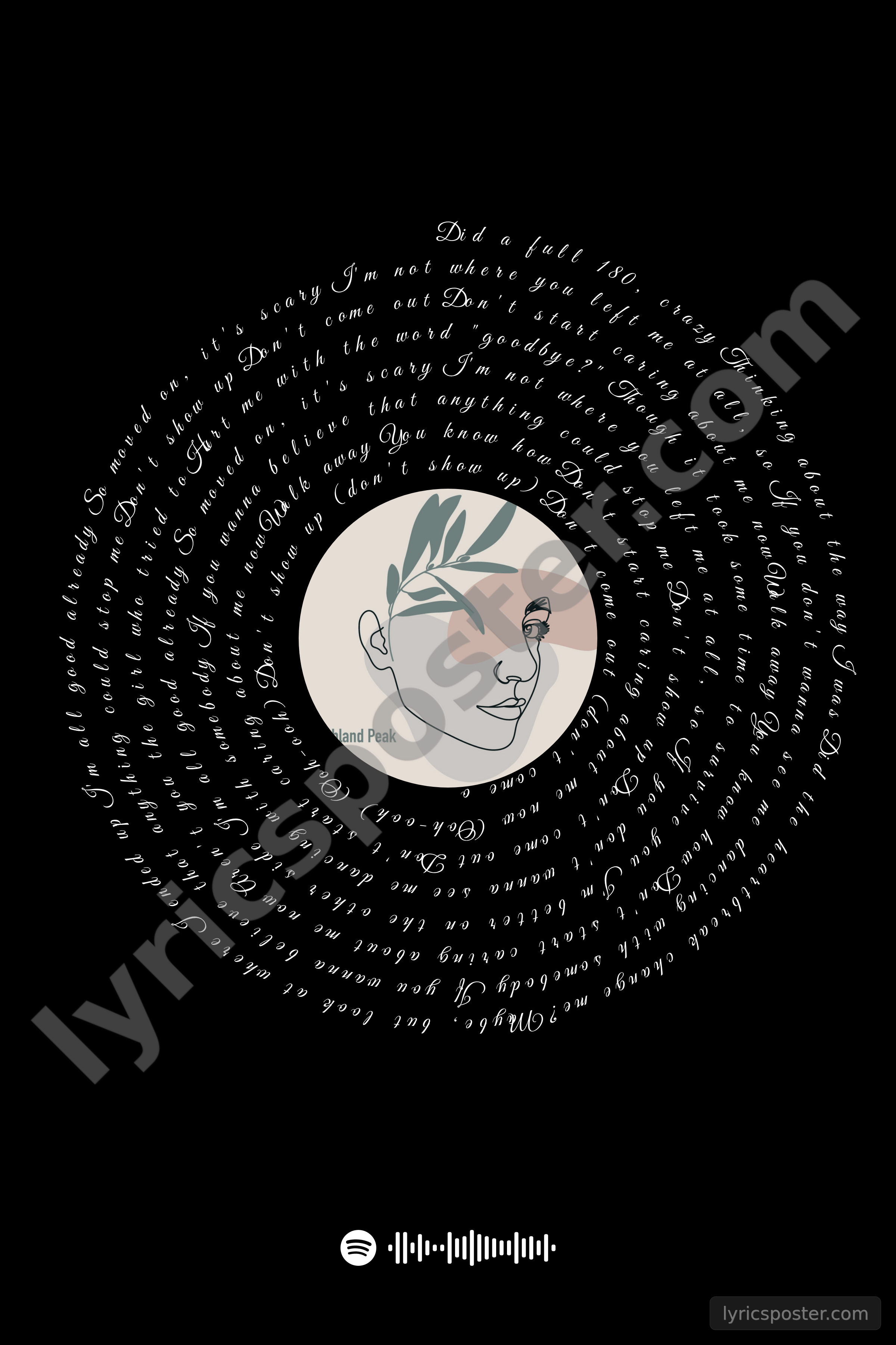 Dont Start Now - Acoustic Lyrics Poster