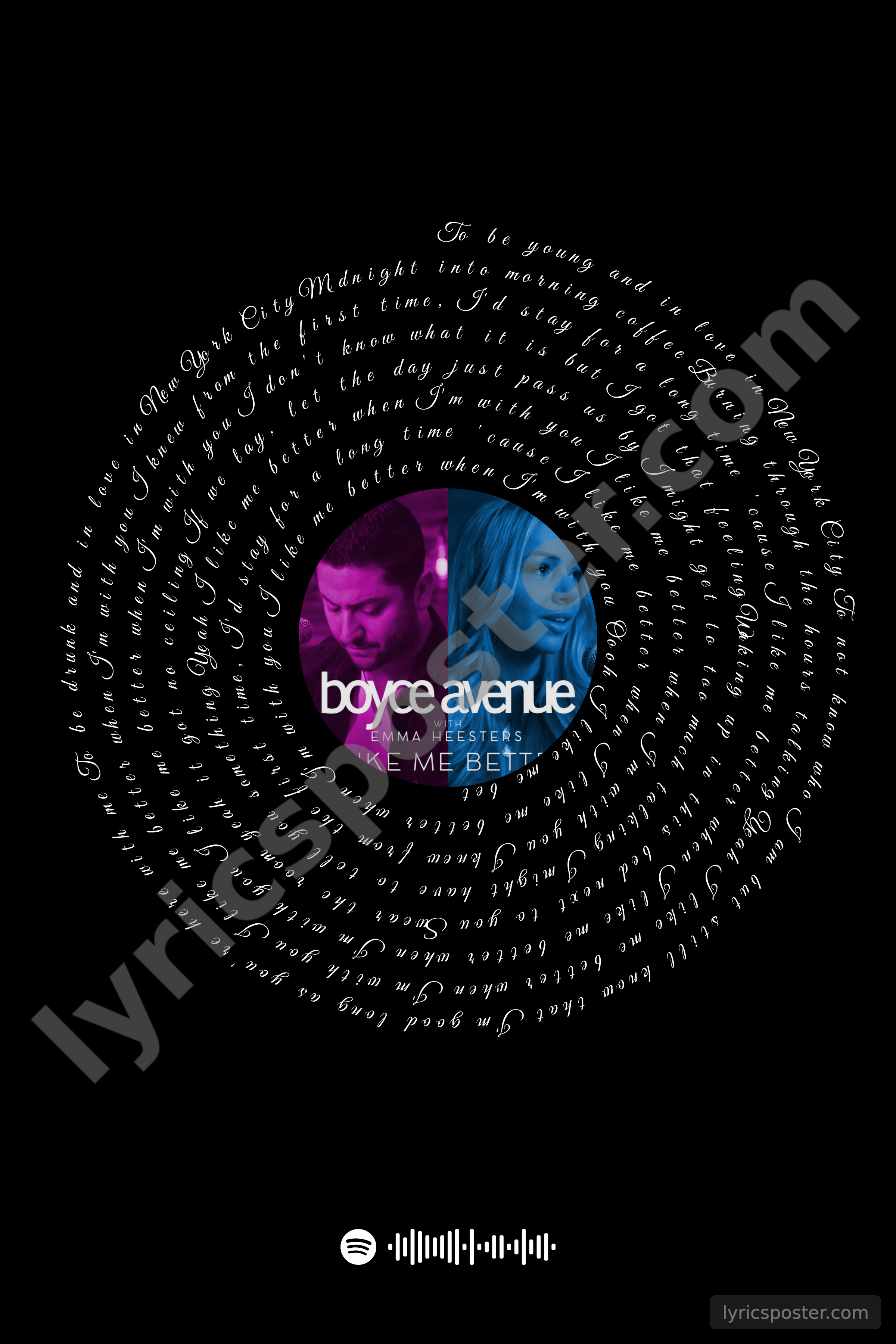 I Like Me Better Lyrics Poster