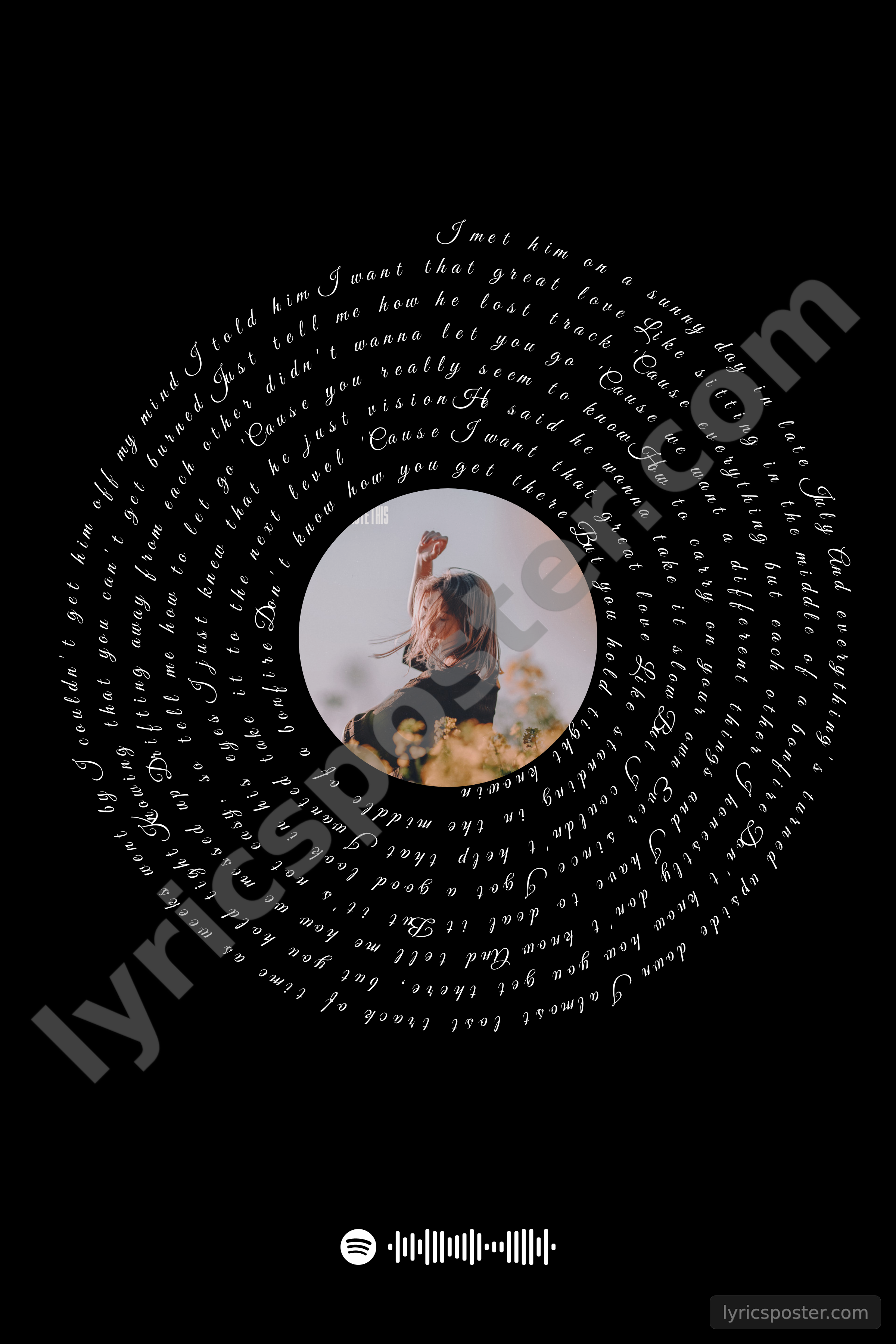 How to Carry On Lyrics Poster