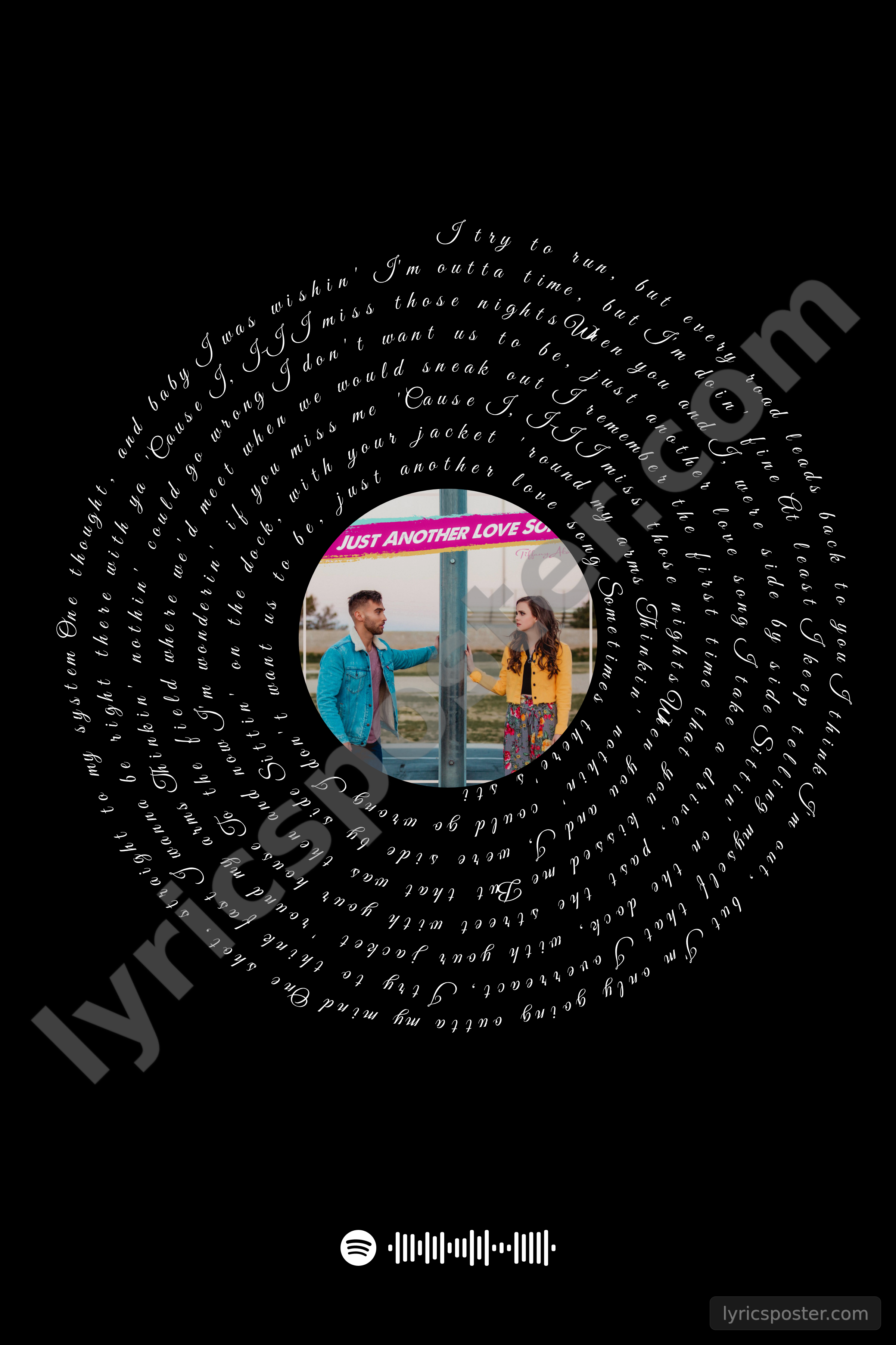 Just Another Love Song Lyrics Poster