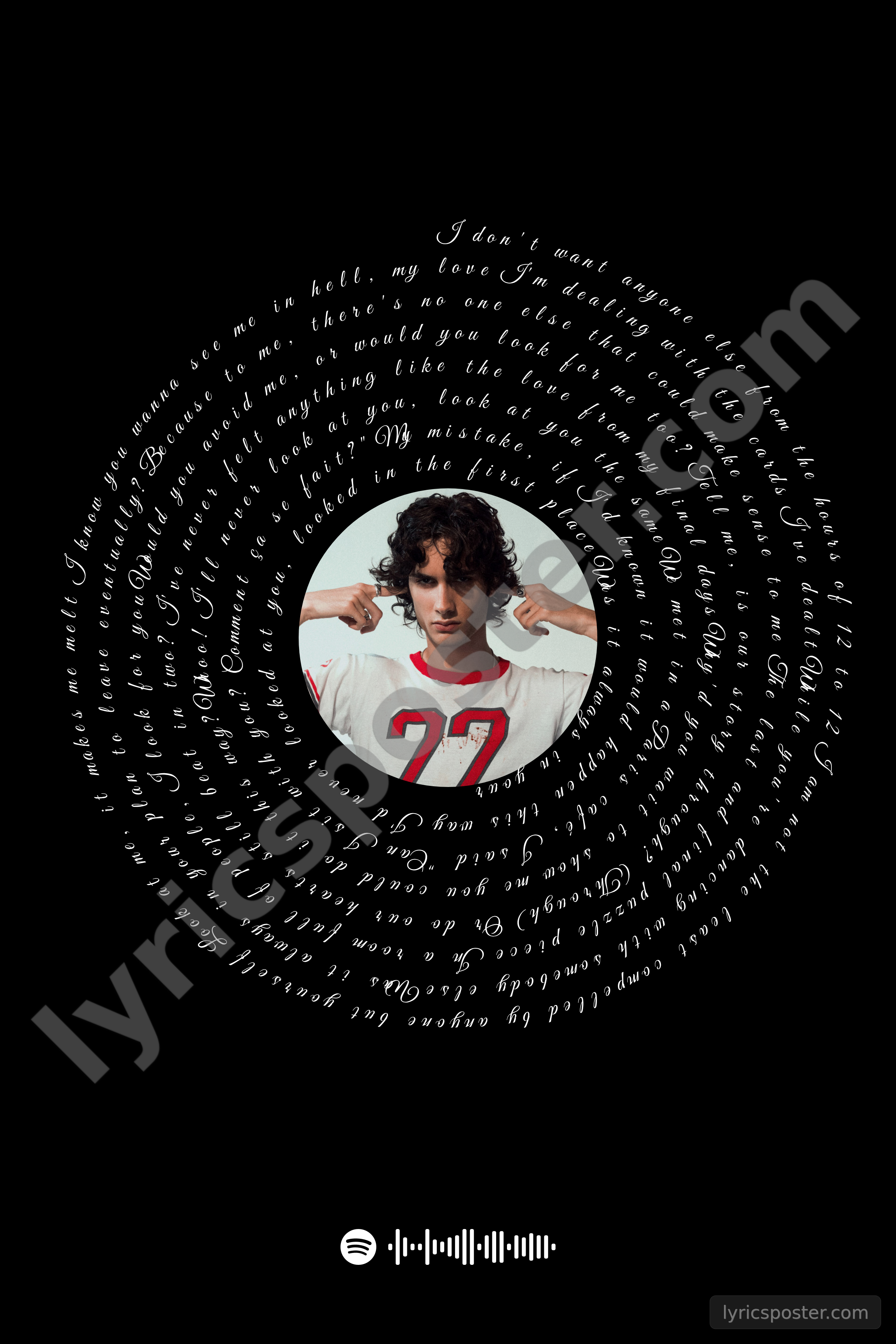 12 to 12 Lyrics Poster