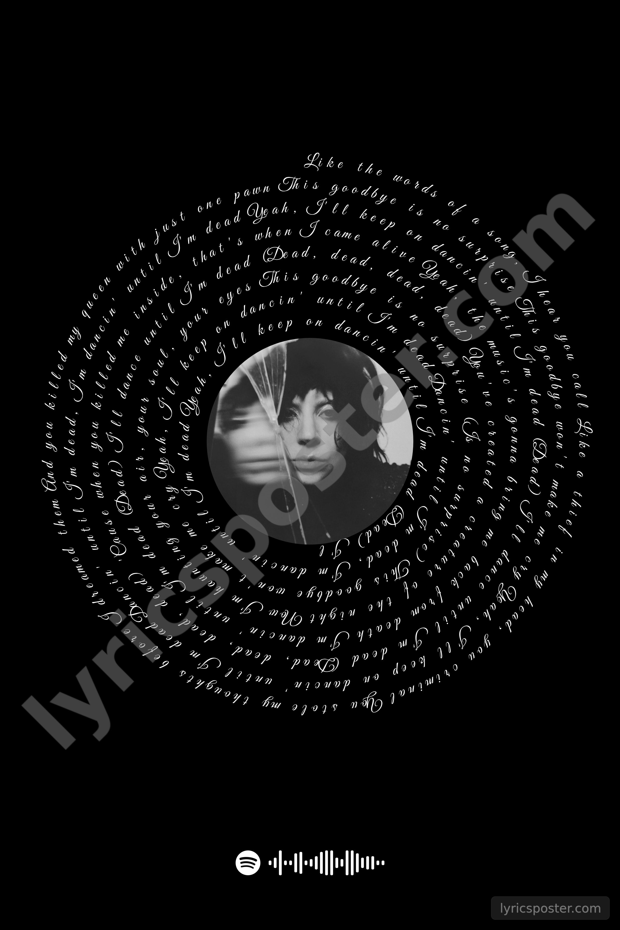 The Dead Dance Lyrics Poster