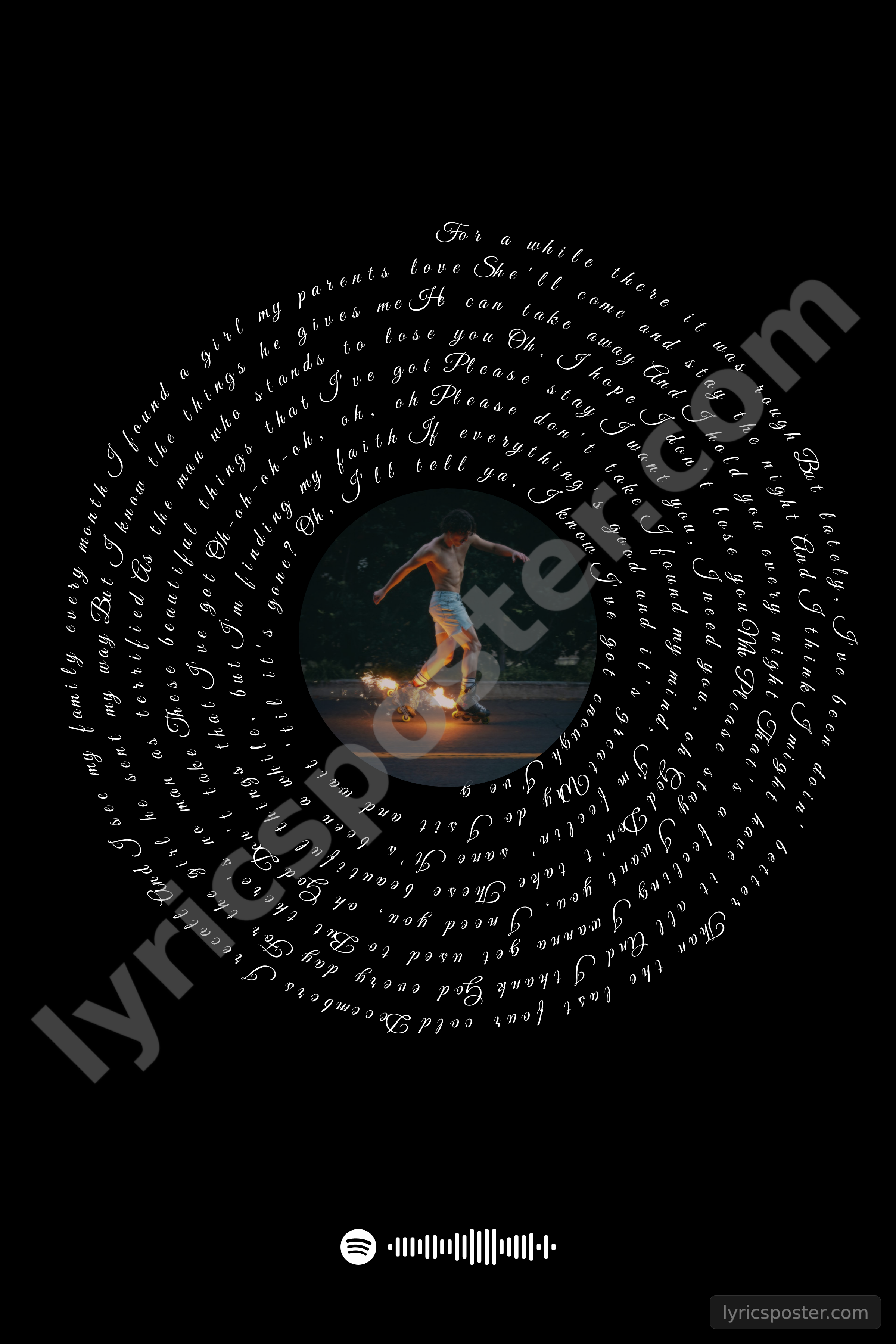 Beautiful Things Lyrics Poster