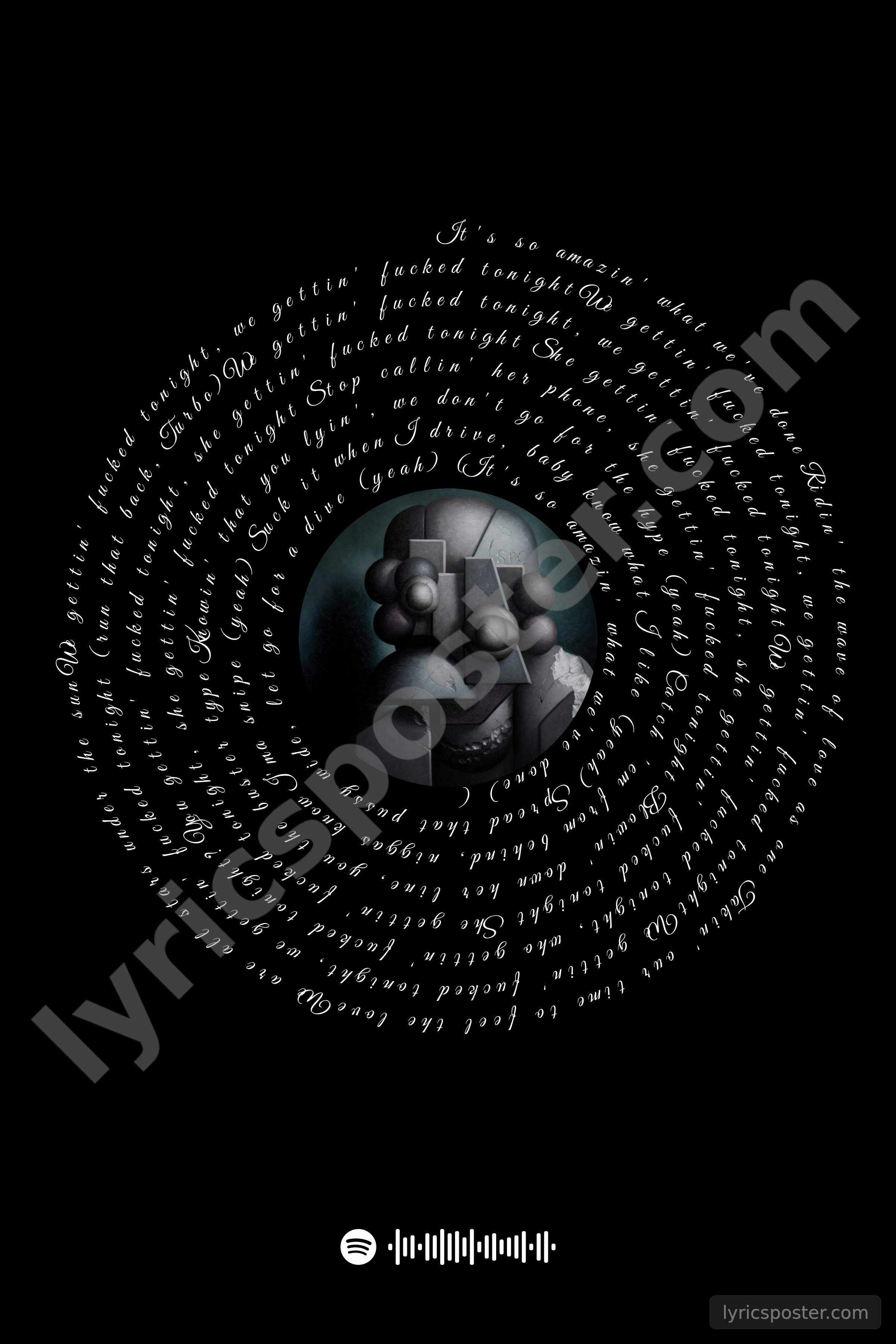 wgft (feat. Burna Boy) Lyrics Poster