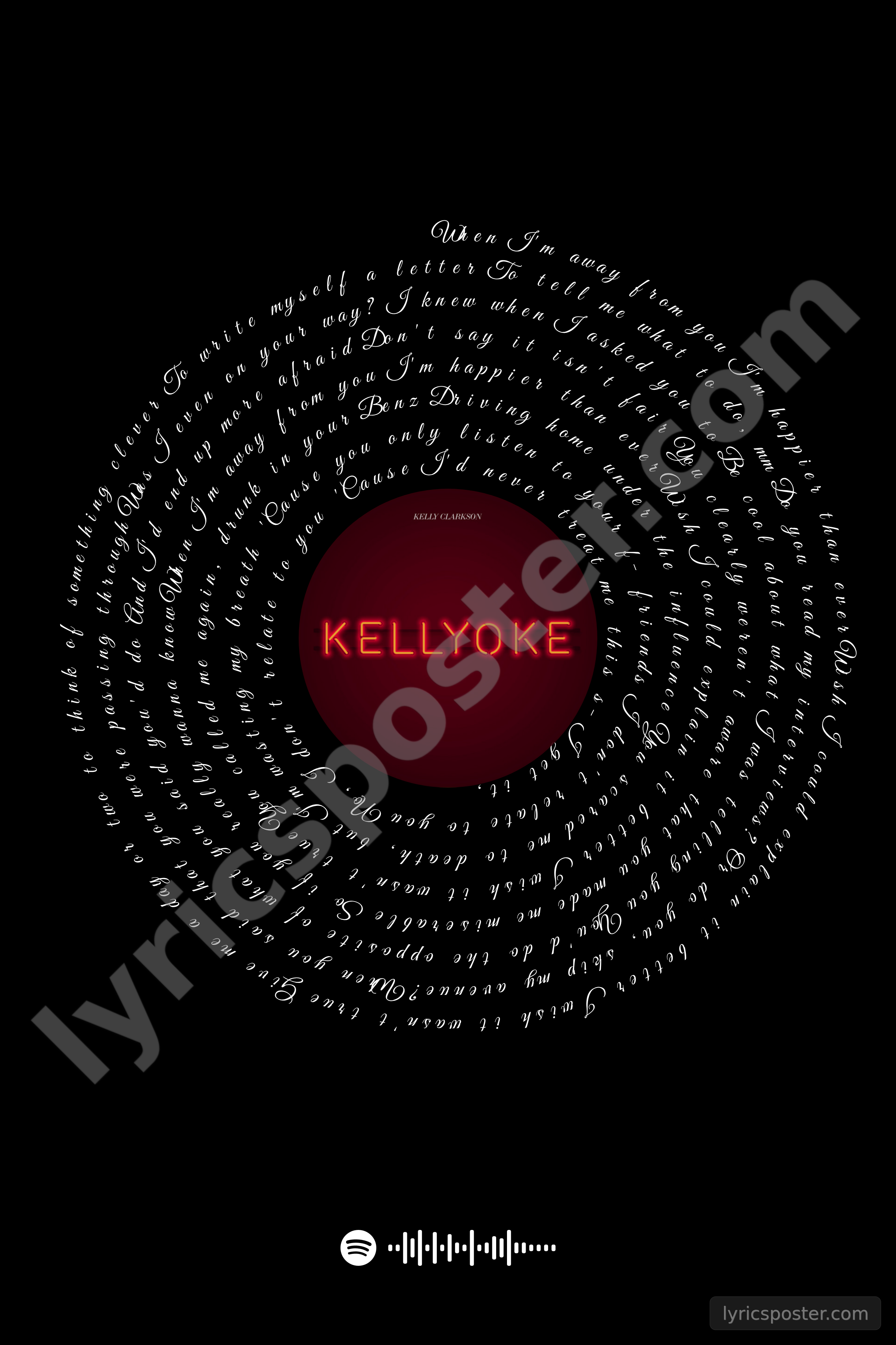 Happier Than Ever Lyrics Poster