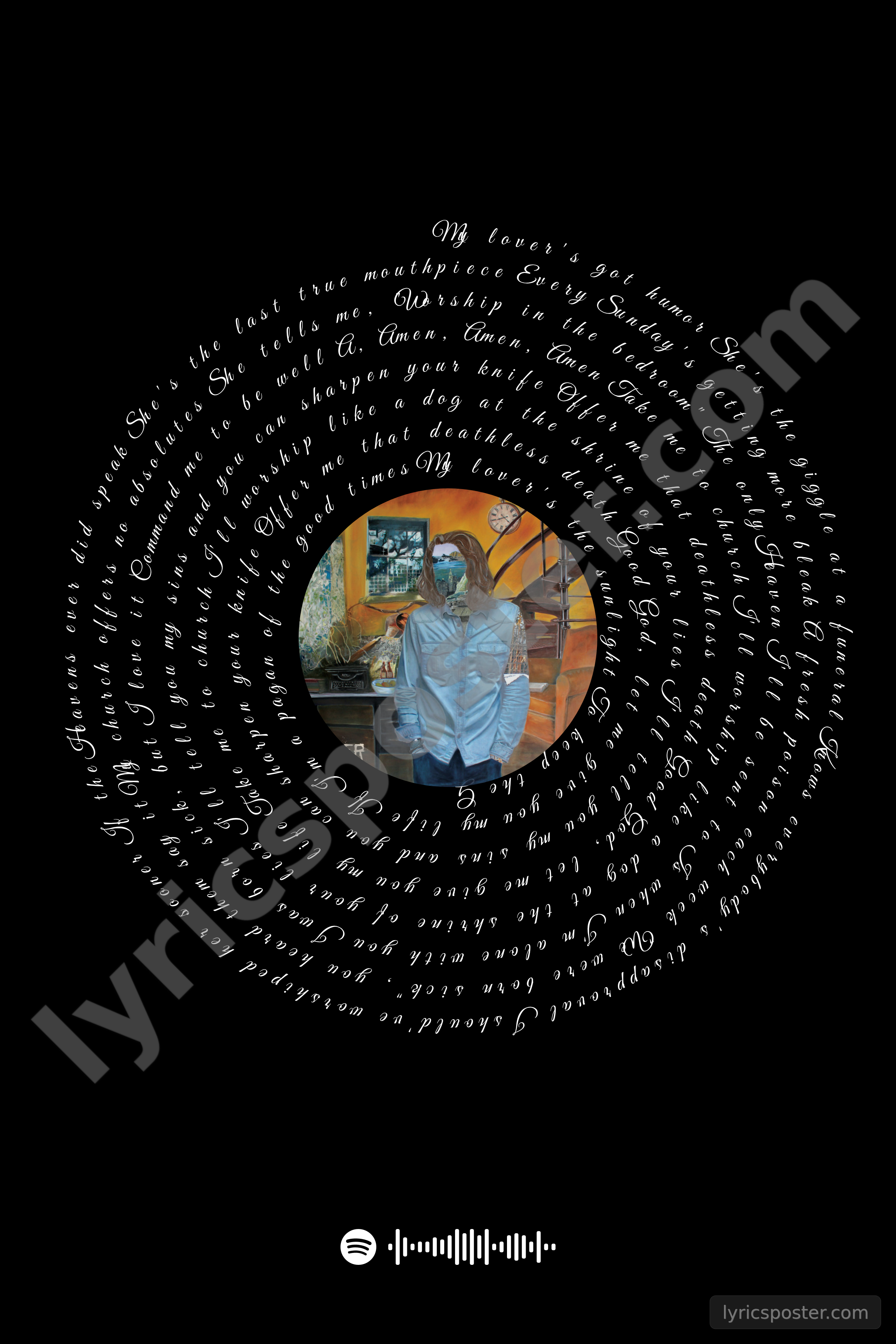 Take Me To Church Lyrics Poster