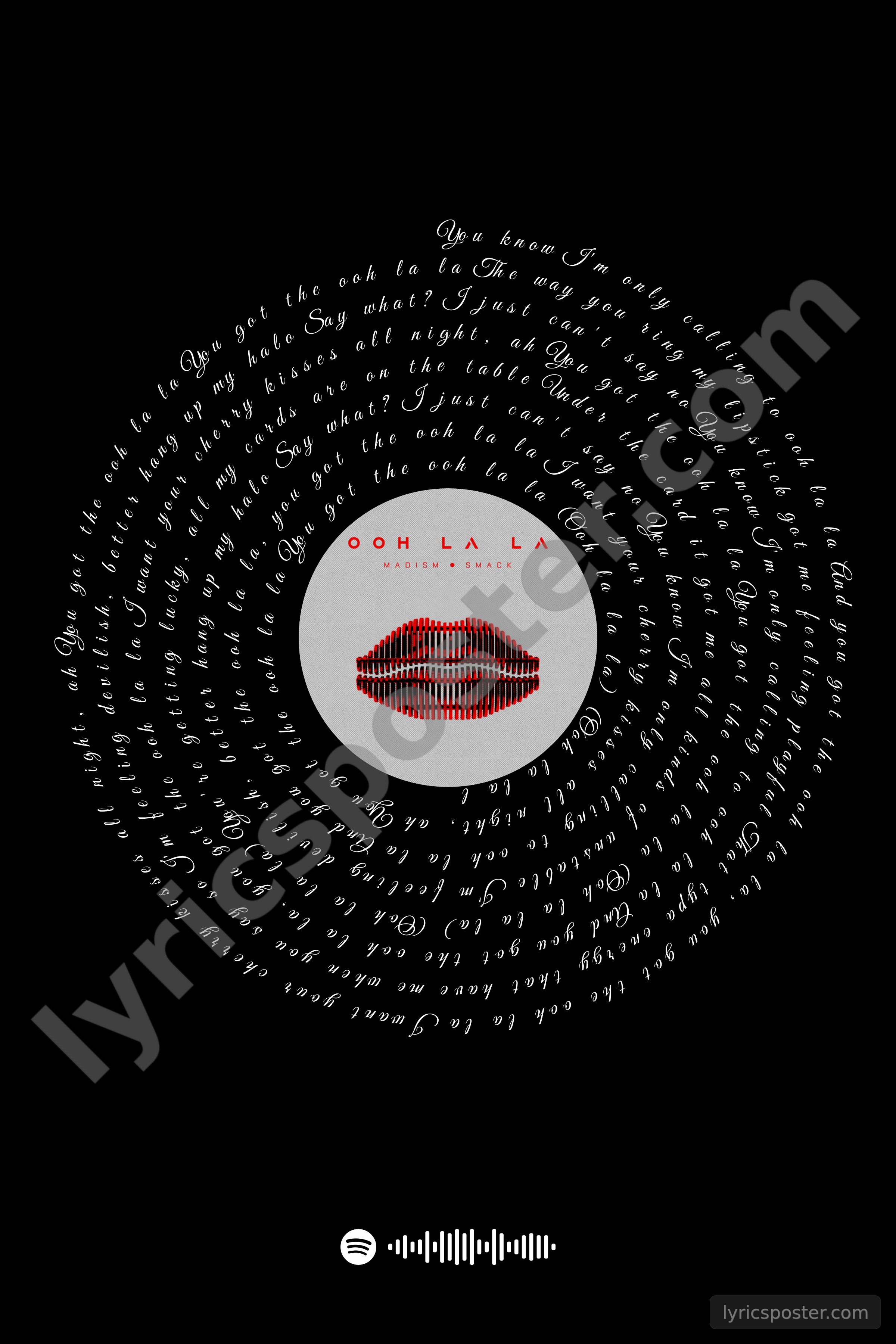 Ooh La La Lyrics Poster