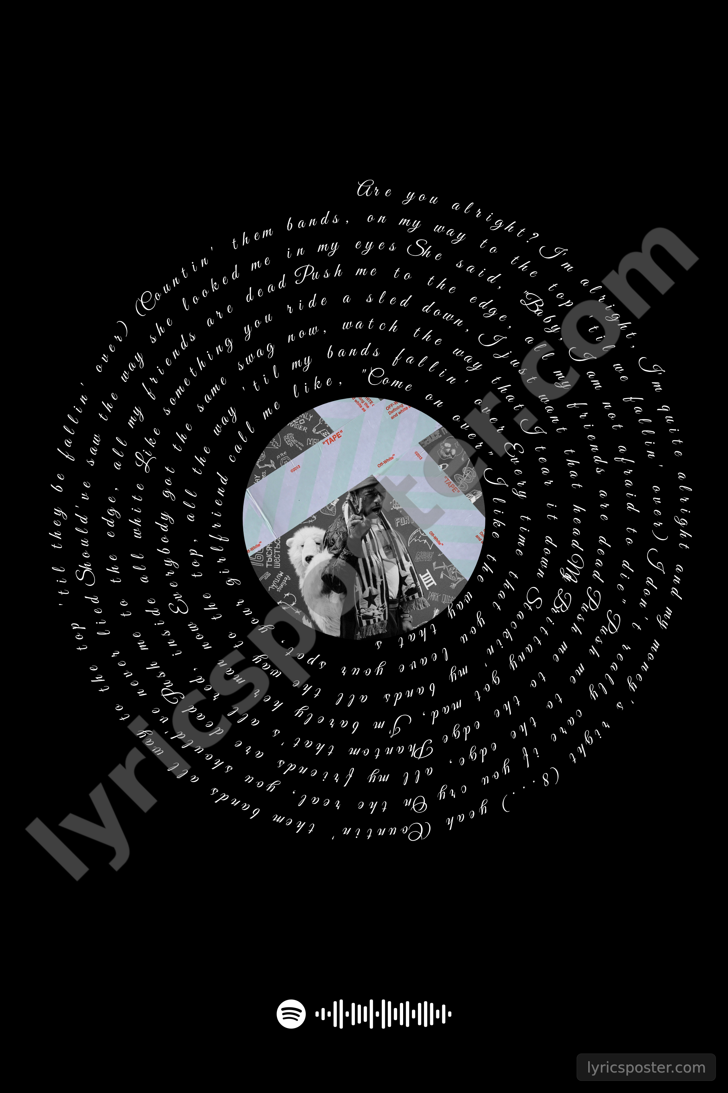 XO Tour Llif3 Lyrics Poster