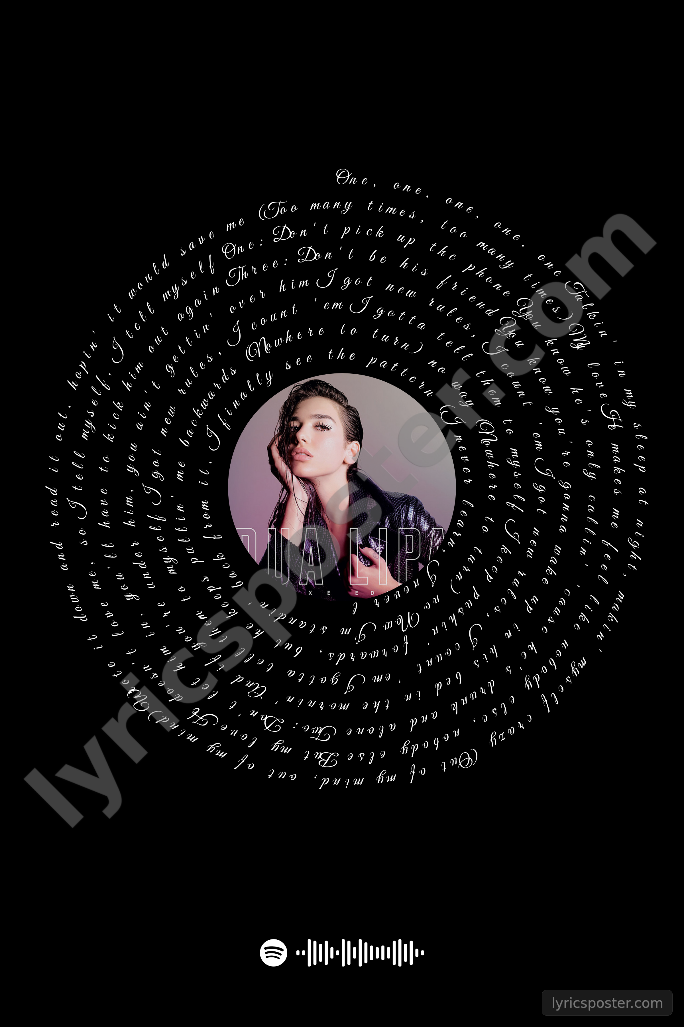 New Rules Lyrics Poster