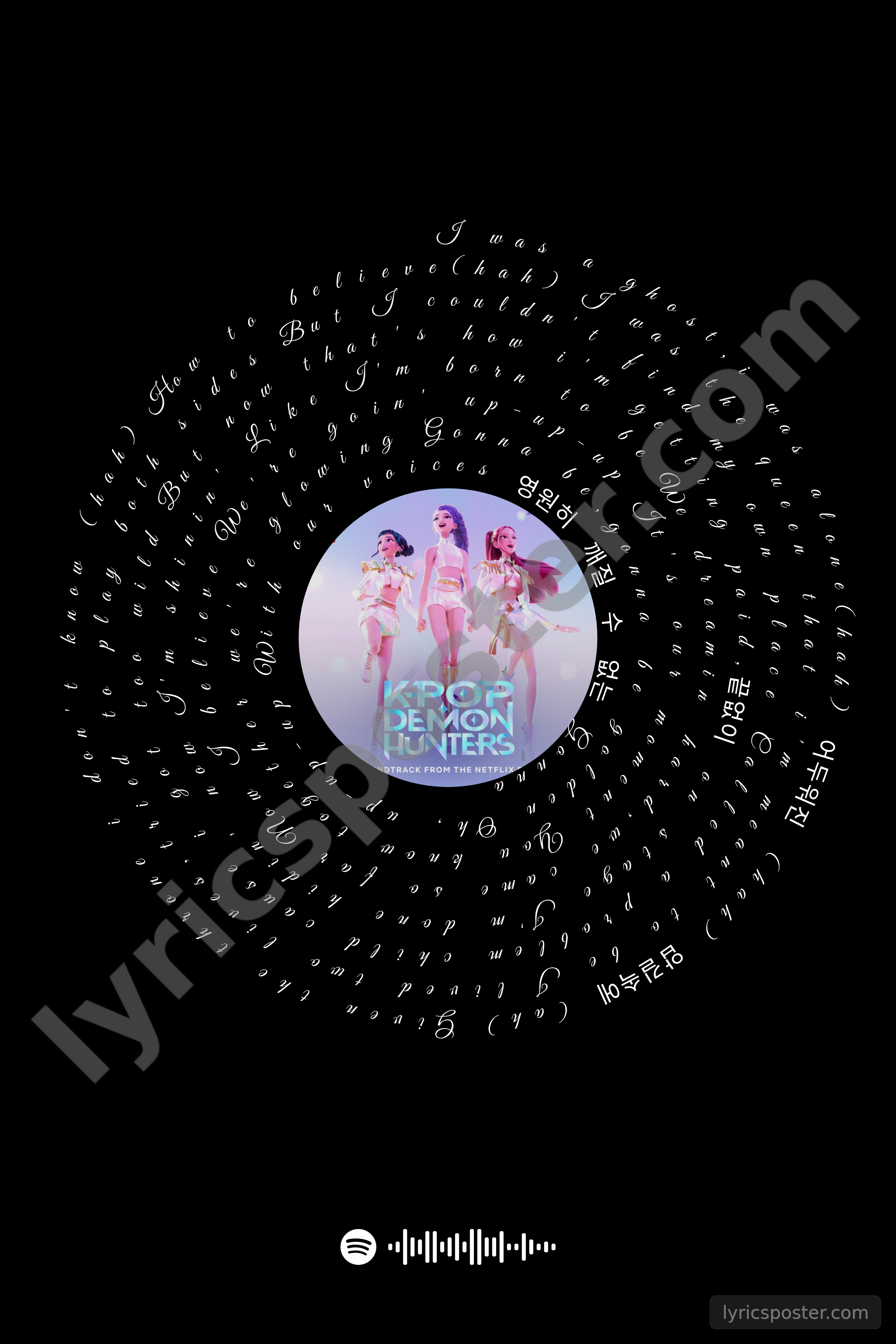 Golden Lyrics Poster