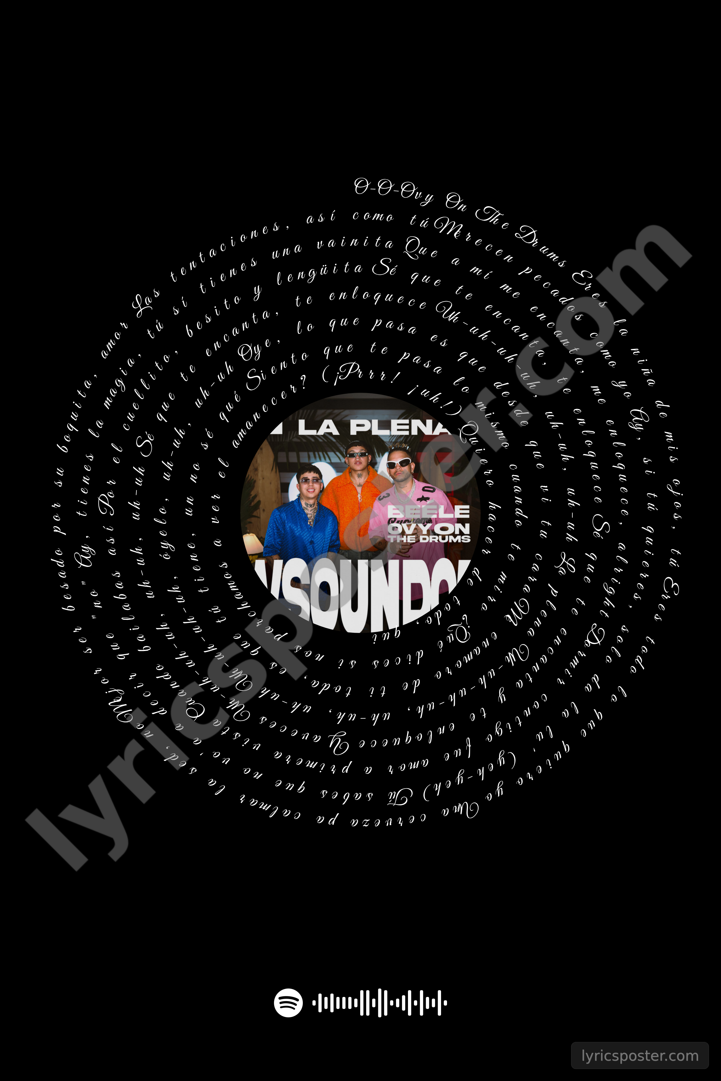 La Plena - W Sound 05 Lyrics Poster