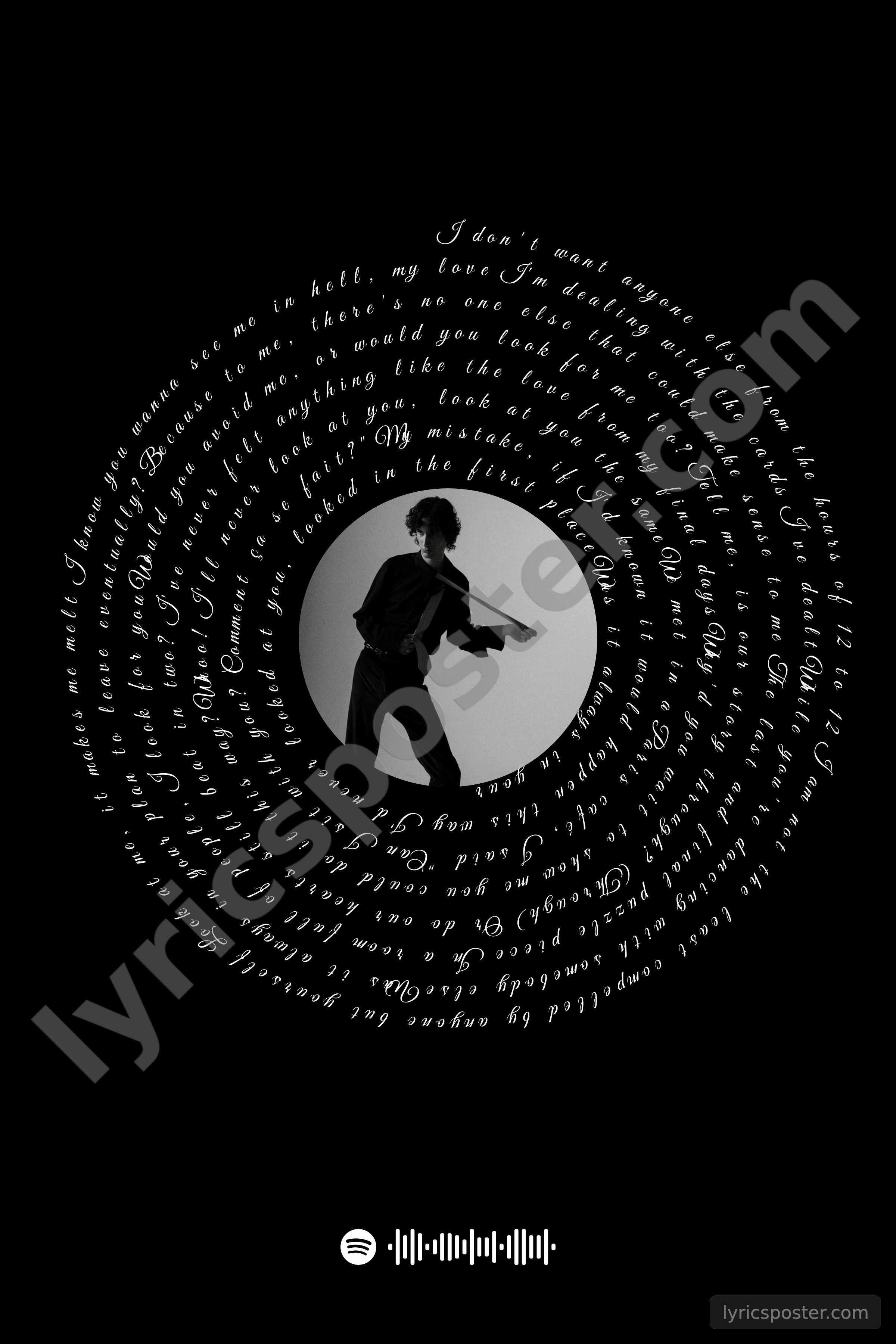 12 to 12 Lyrics Poster