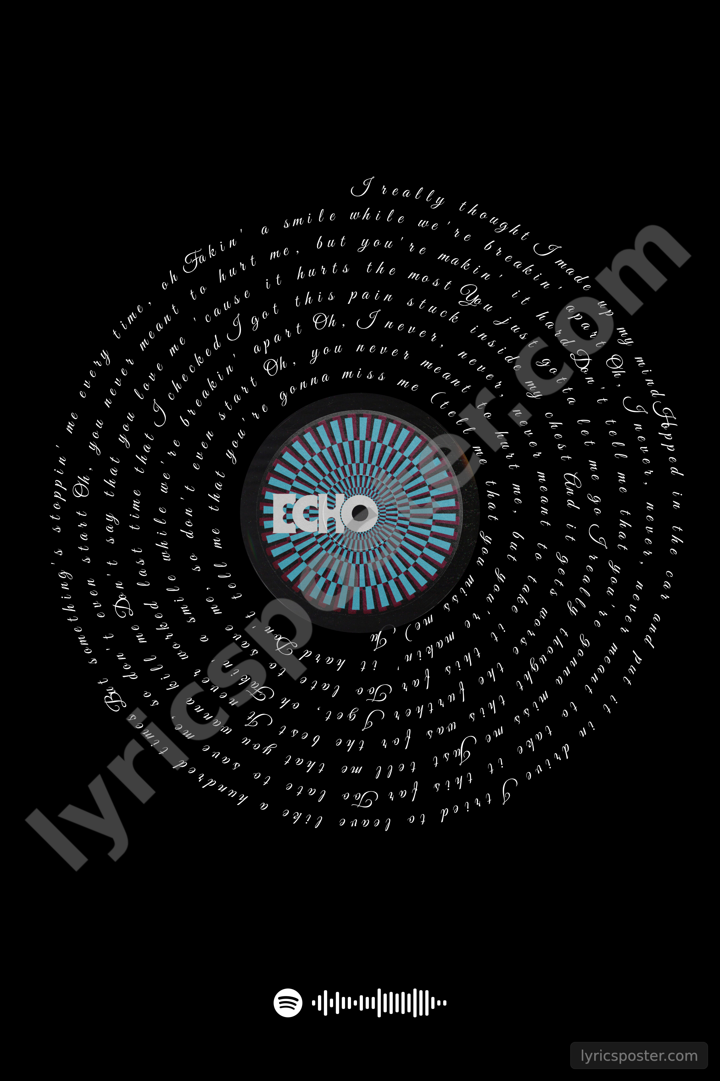 Don’t Say You Love Me Lyrics Poster