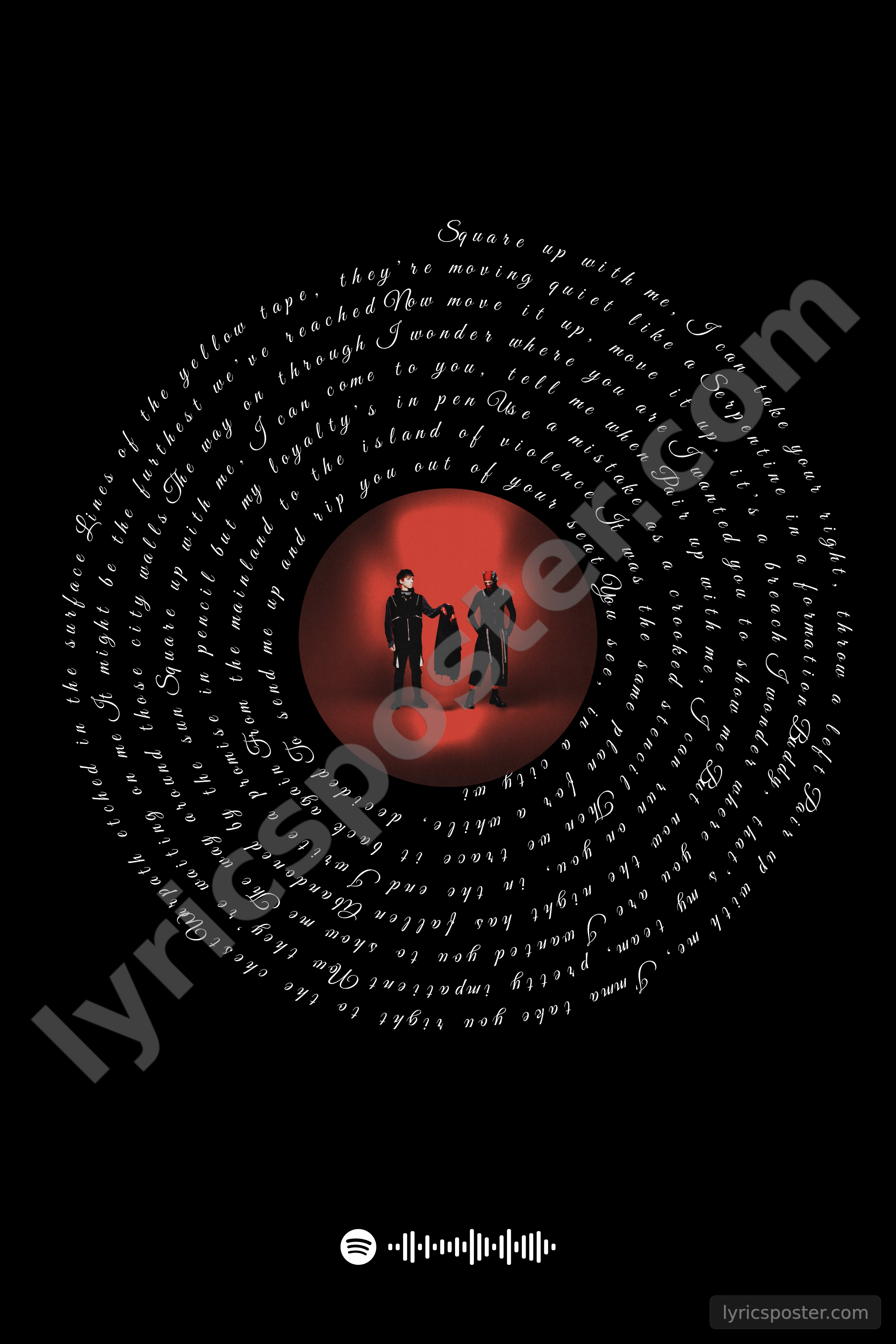 City Walls Lyrics Poster