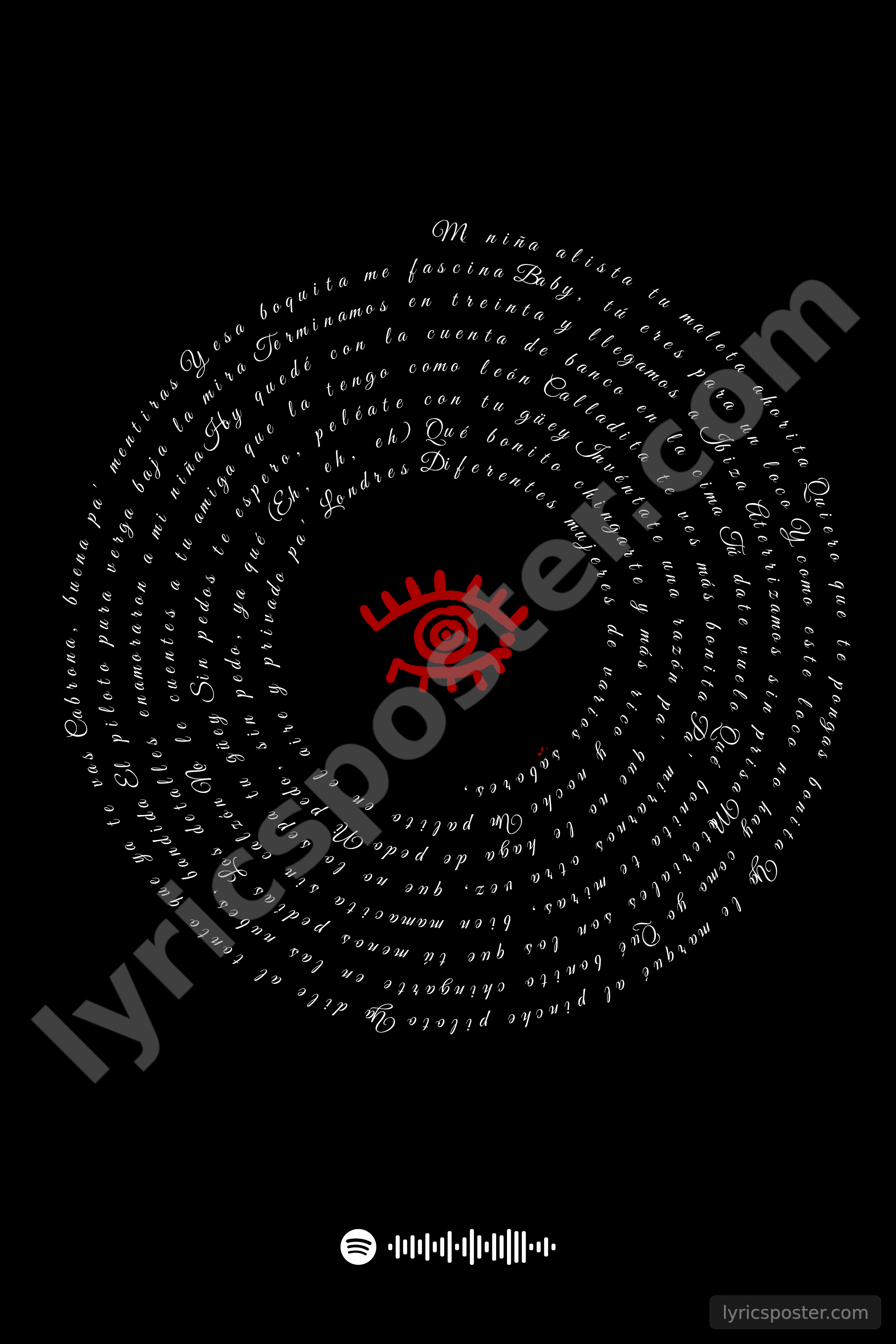 TU SANCHO Lyrics Poster