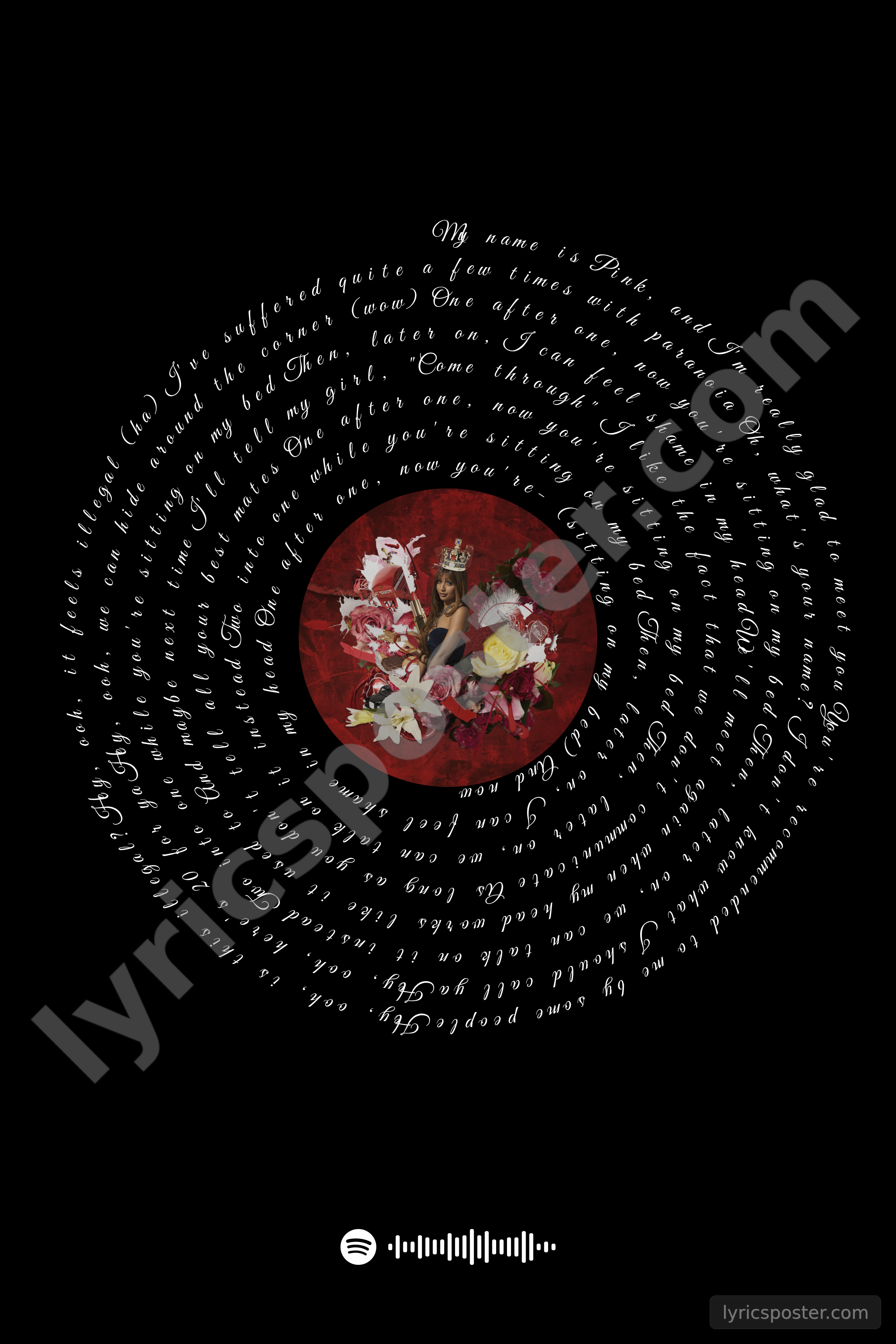 Illegal Lyrics Poster