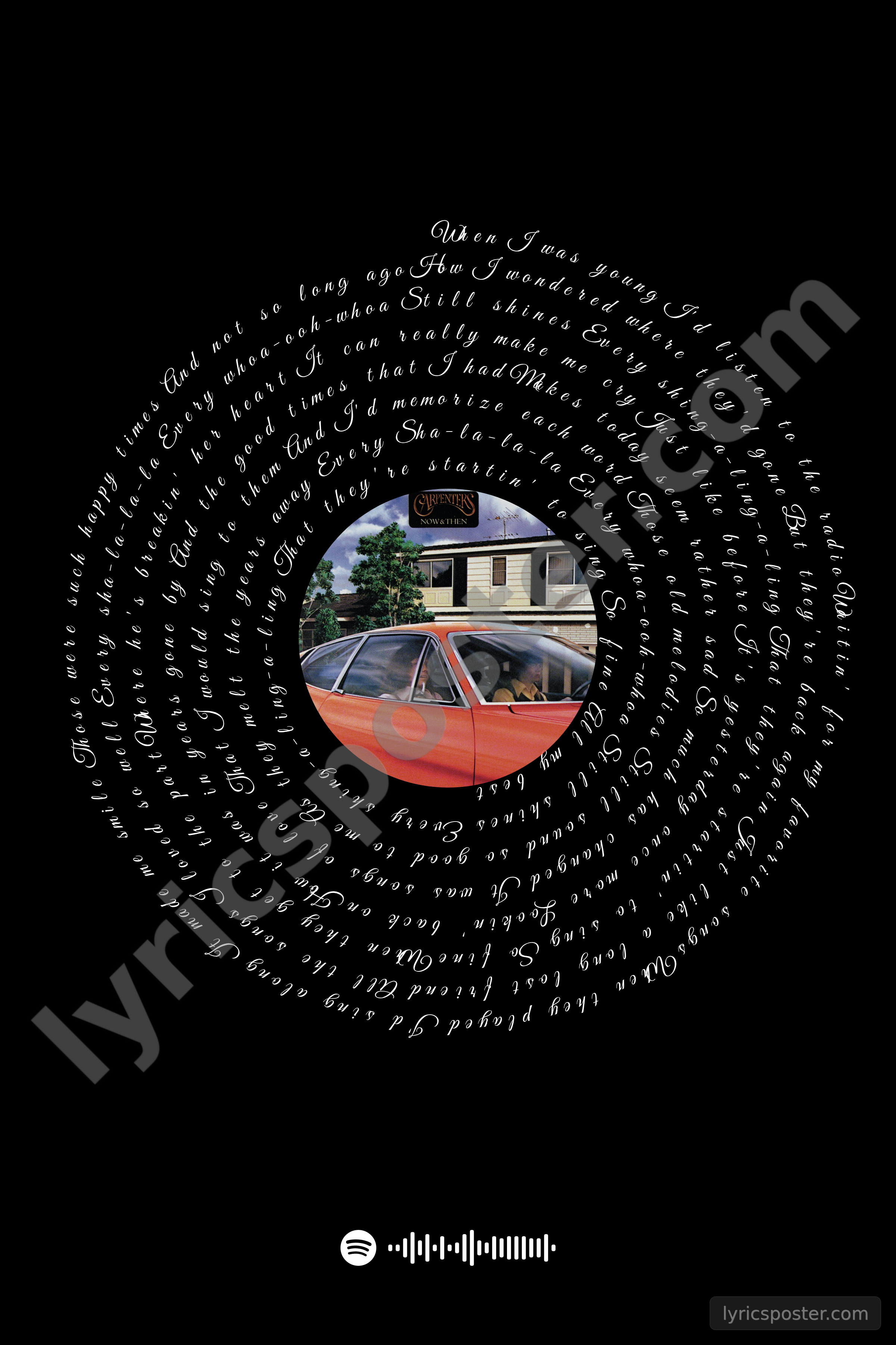 Yesterday Once More Lyrics Poster